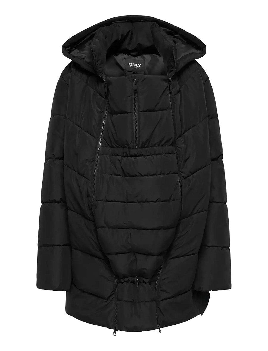 Only Maternity - OLMCLAIR MAMA PUFFER COAT OTW - winter jacket - black - 1