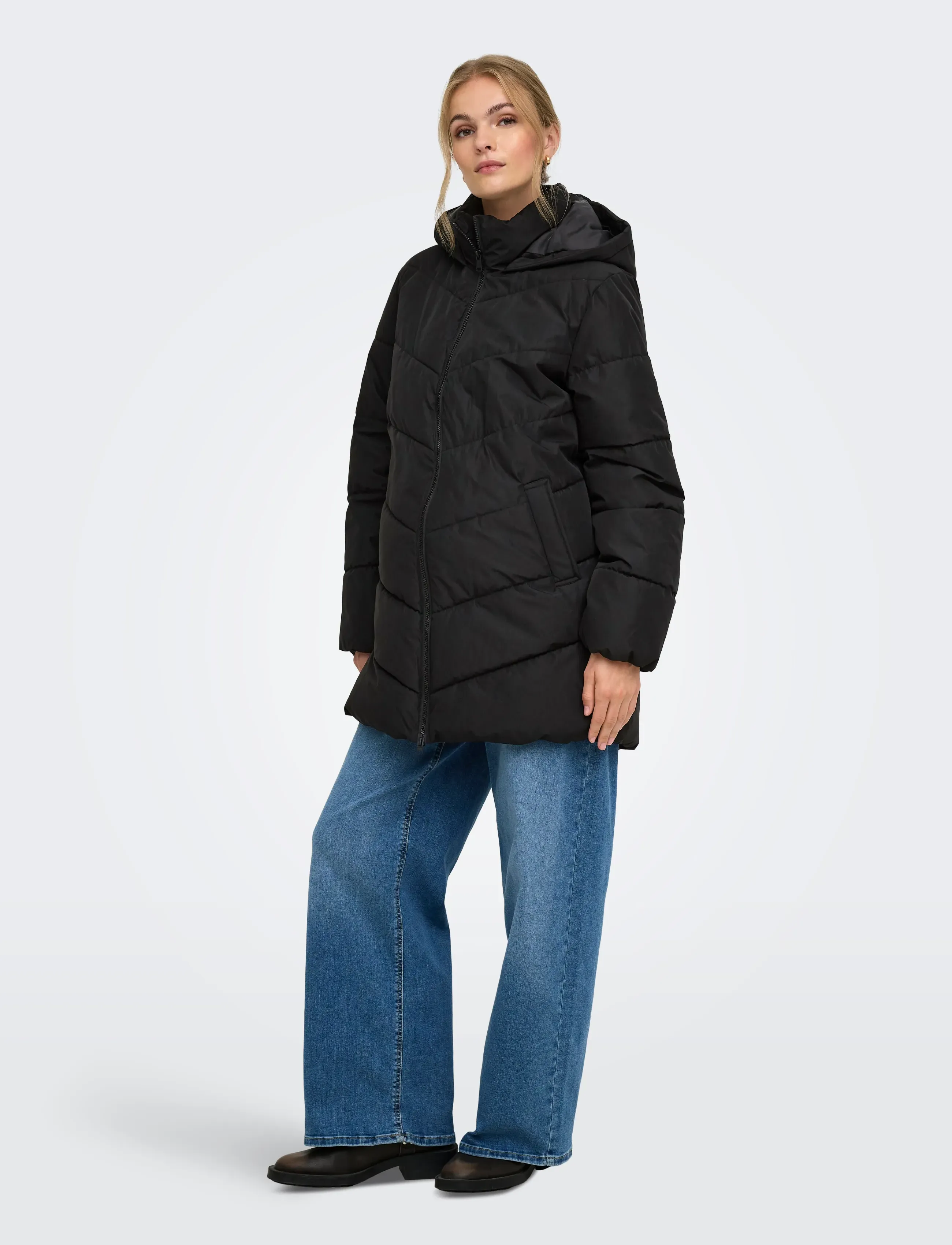 Only Maternity - OLMCLAIR MAMA PUFFER COAT OTW - winter jacket - black - 5