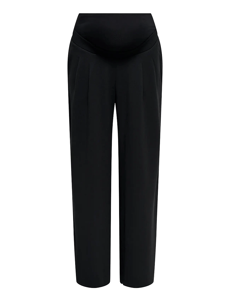 Only Maternity - OLMSANIA DART O/B WIDE PANT JRS NOOS - vida byxor - black - 1