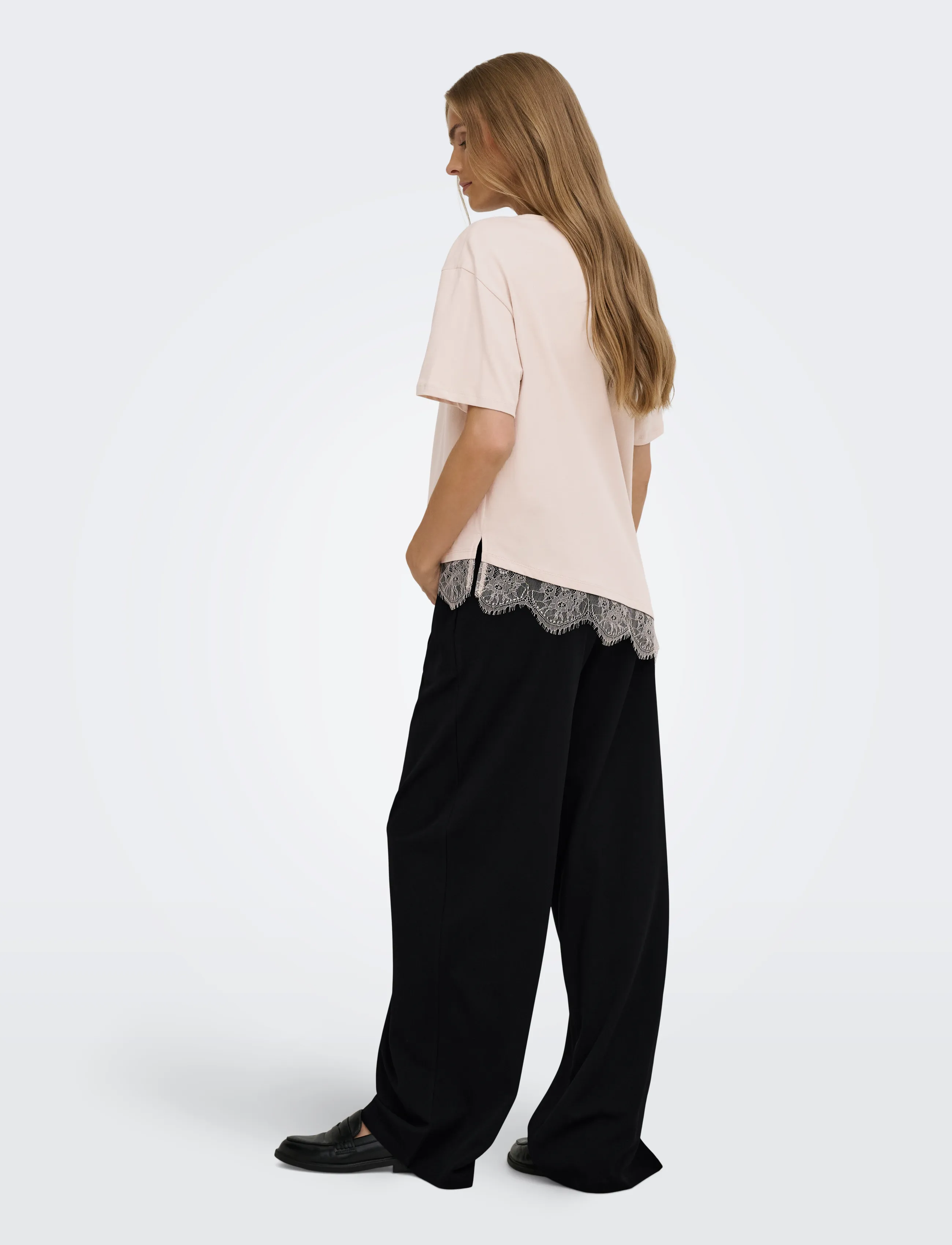 Only Maternity - OLMSANIA DART O/B WIDE PANT JRS NOOS - vida byxor - black - 4