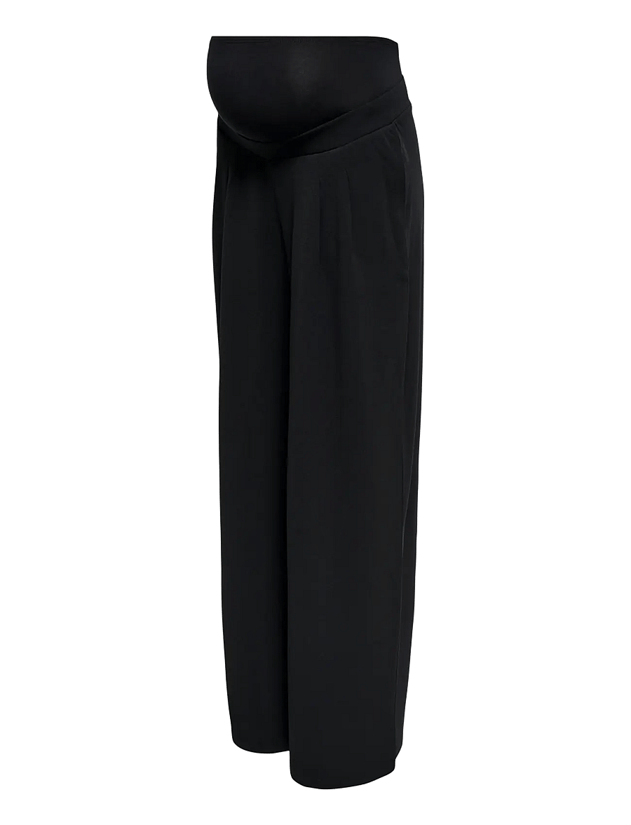 Only Maternity - OLMSANIA DART O/B WIDE PANT JRS NOOS - vida byxor - black - 3