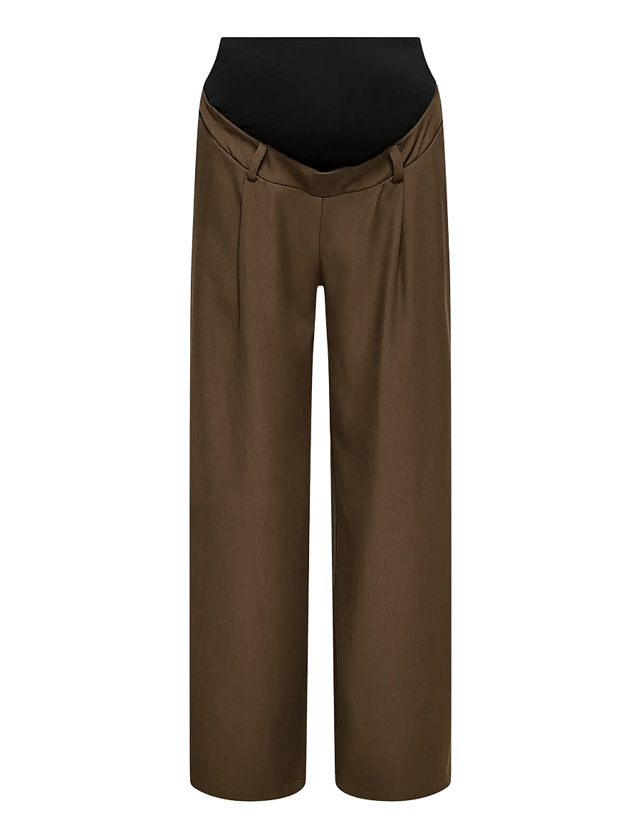 Only Maternity - OLMLINDA-BERRY O/B STR PANT TLR - chocolate martini - 1
