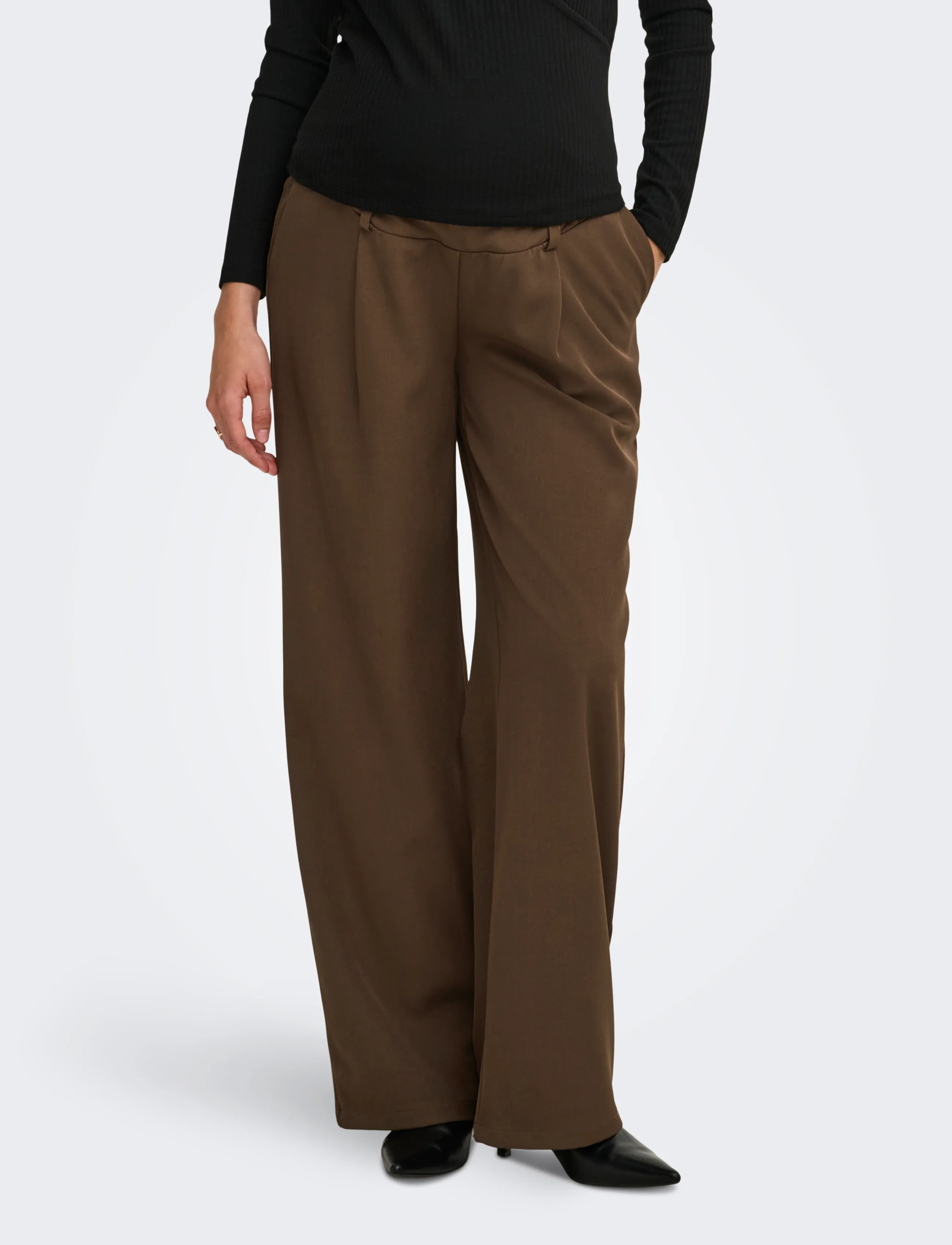 Only Maternity OLMLINDA-BERRY O/B STR PANT TLR - Kleidung - CHOCOLATE MARTINI / brown