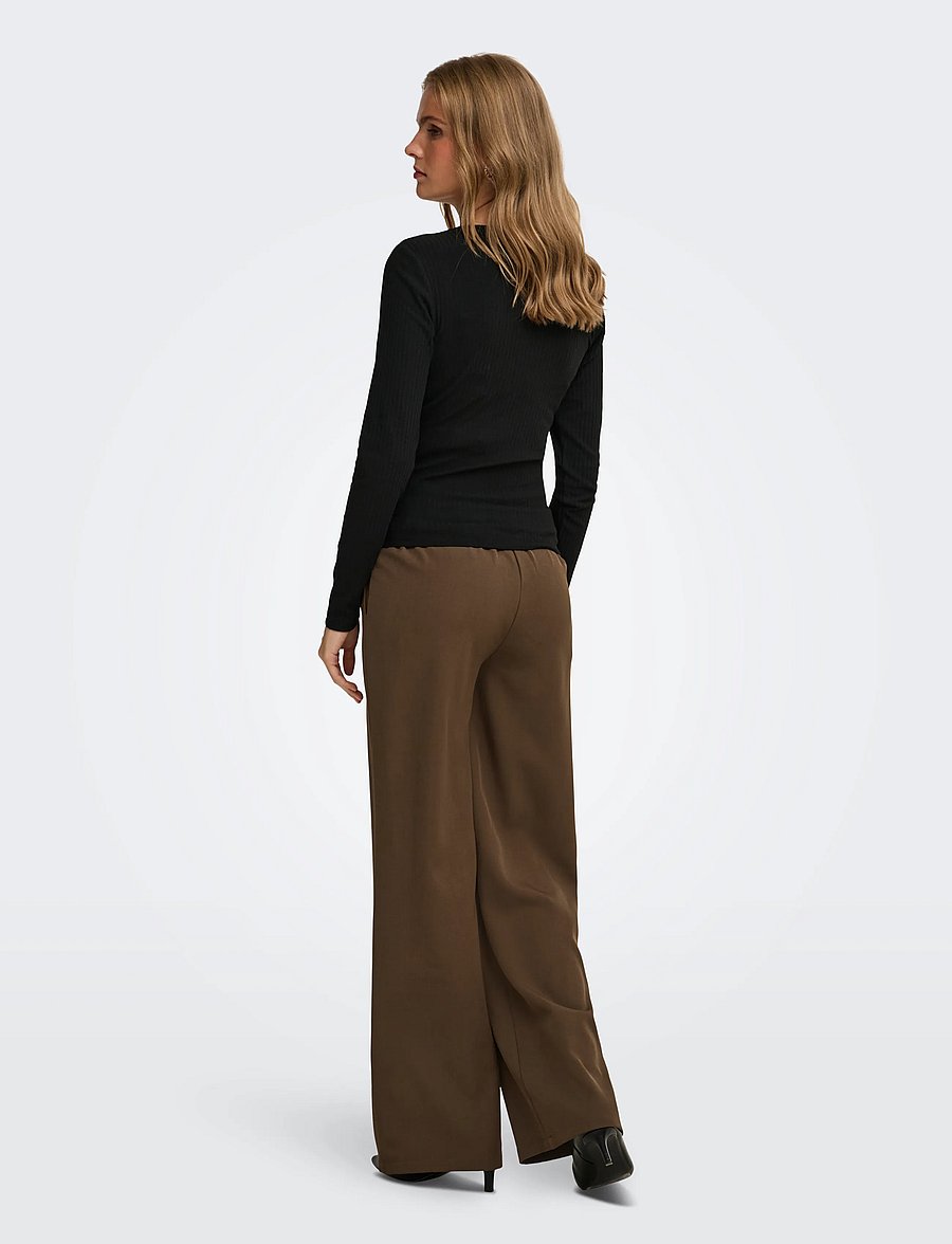 Only Maternity - OLMLINDA-BERRY O/B STR PANT TLR - chocolate martini - 4