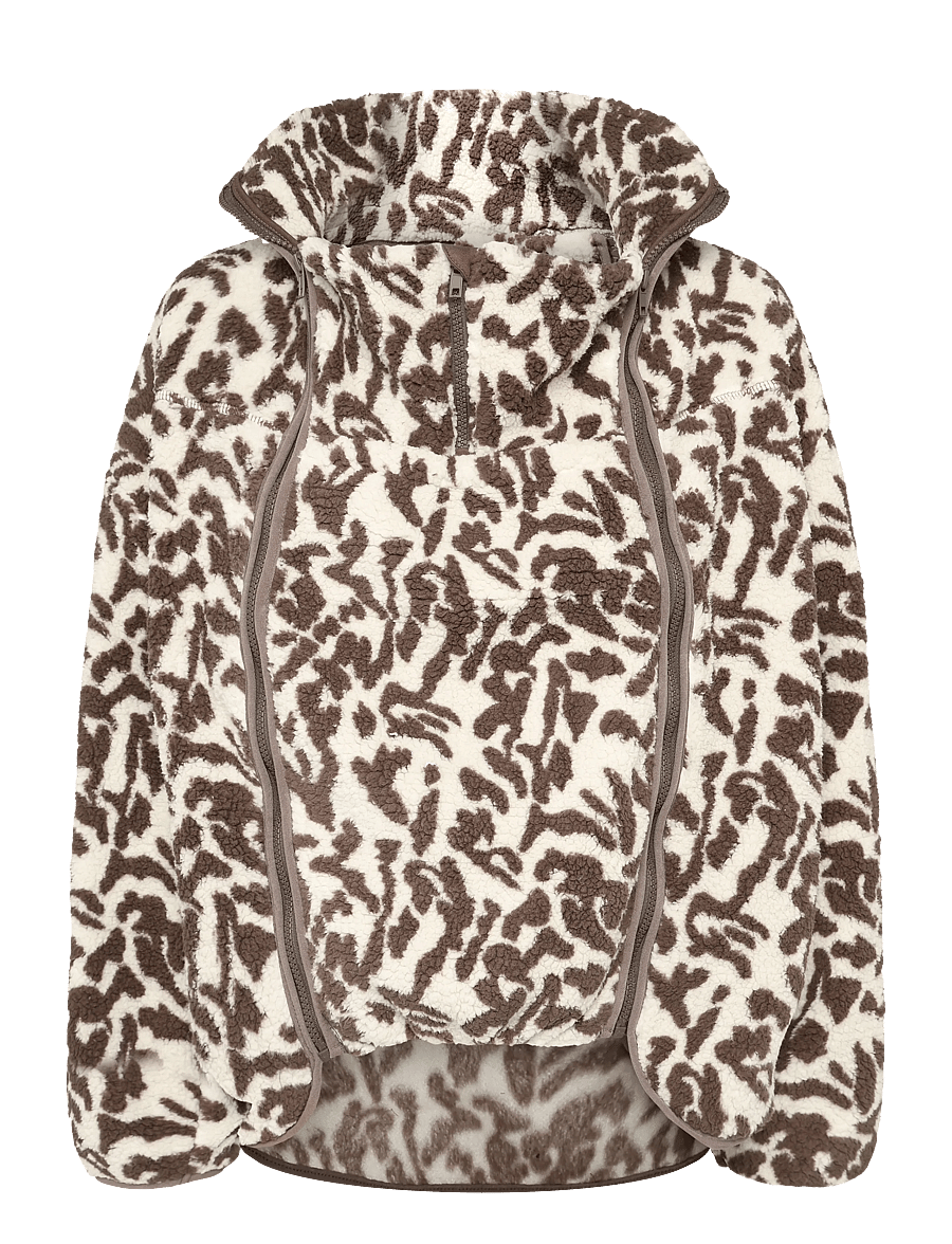 Only Maternity - OLMMAMA DALLAS TEDDY 3 IN ONE SWEAT - fleece og mellemlag - bracken - 0