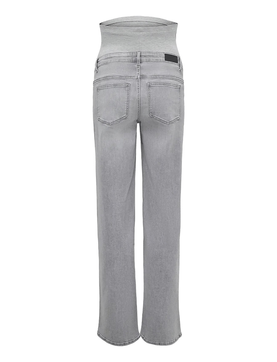 Only Maternity - OLMMADISON BLUSH WIDE DNM REA093 NOOS - hosen mit weitem bein - grey denim - 2