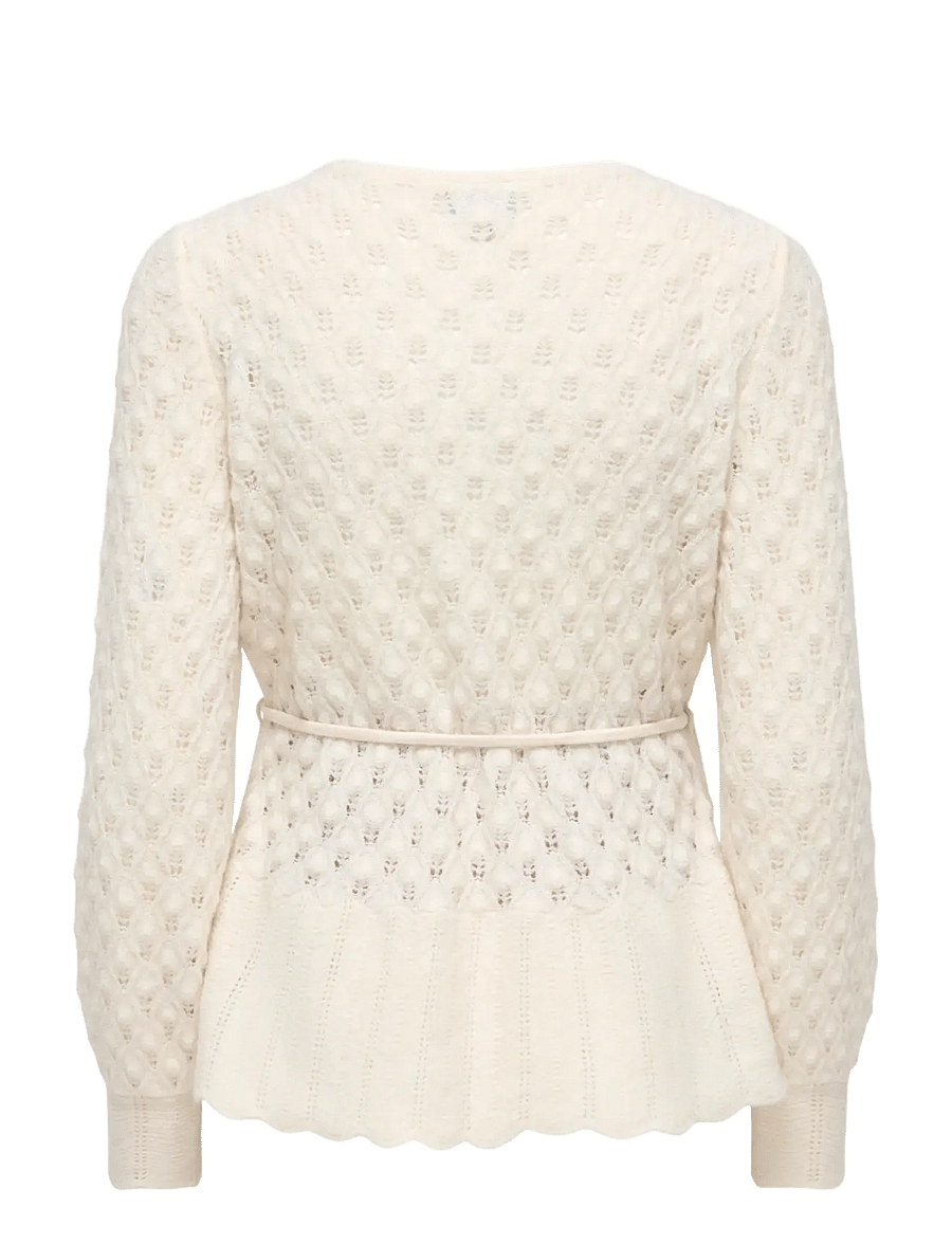Only Maternity - OLMSILLA LS WRAP CARDIGAN KNT - overdele - birch - 1