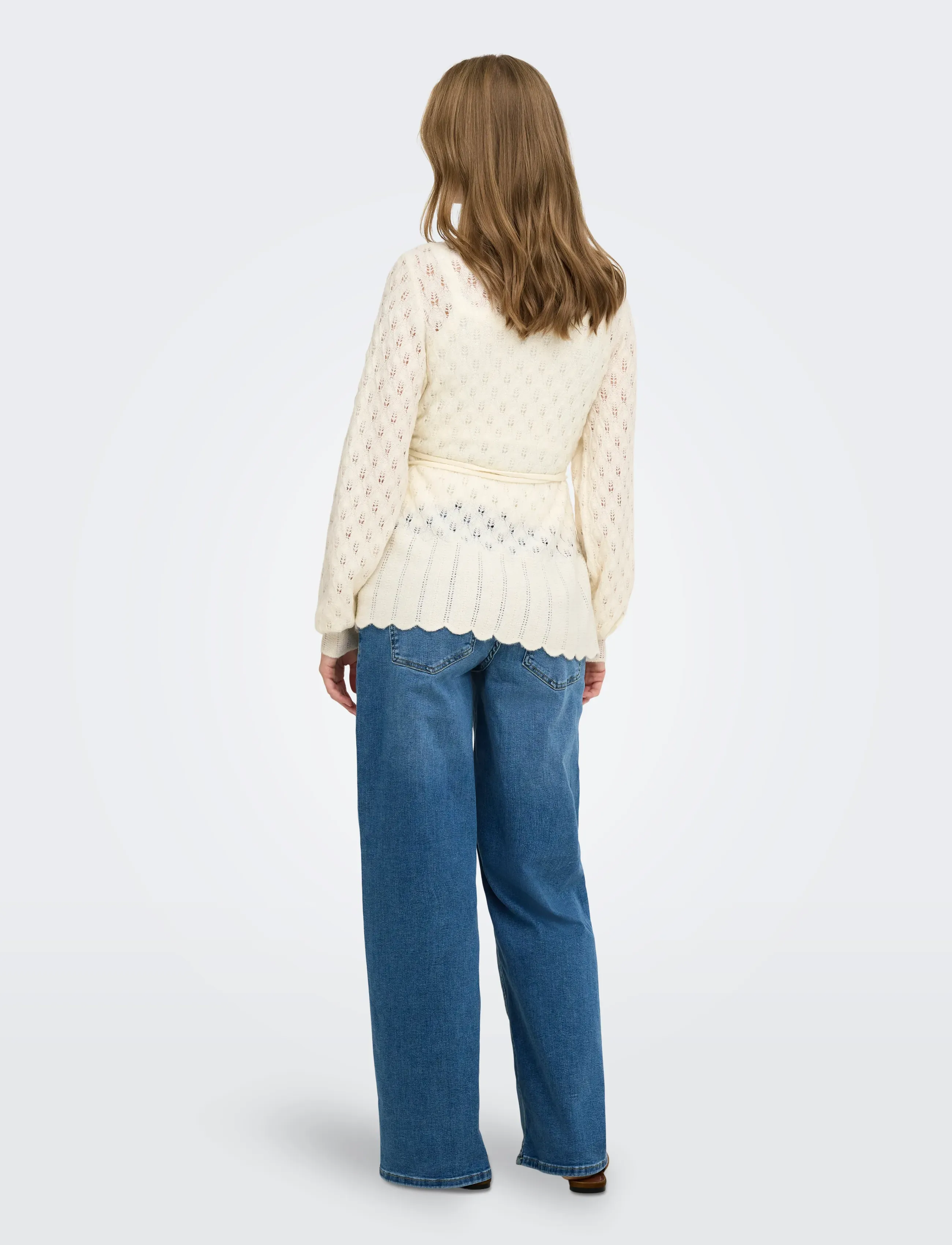 Only Maternity - OLMSILLA LS WRAP CARDIGAN KNT - tops - birch - 4