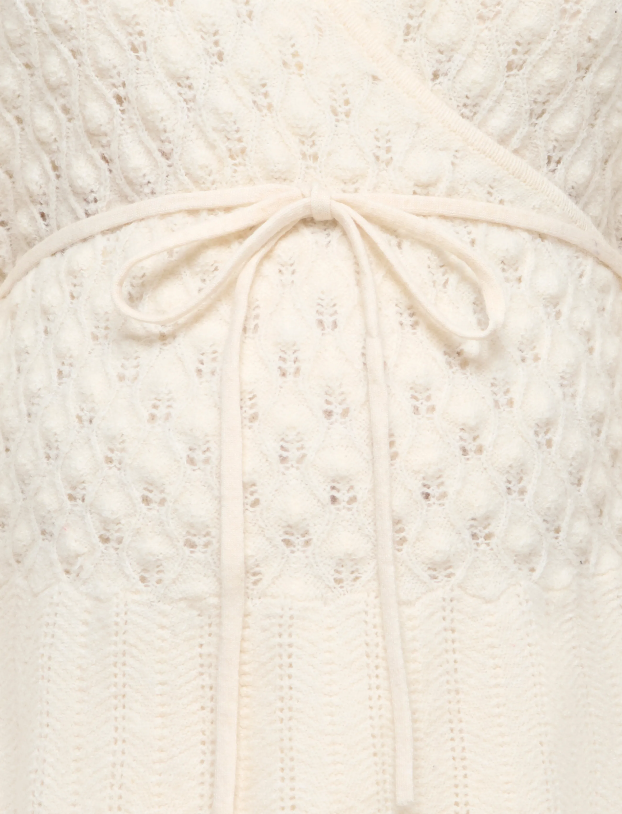 Only Maternity - OLMSILLA LS WRAP CARDIGAN KNT - overdele - birch - 3