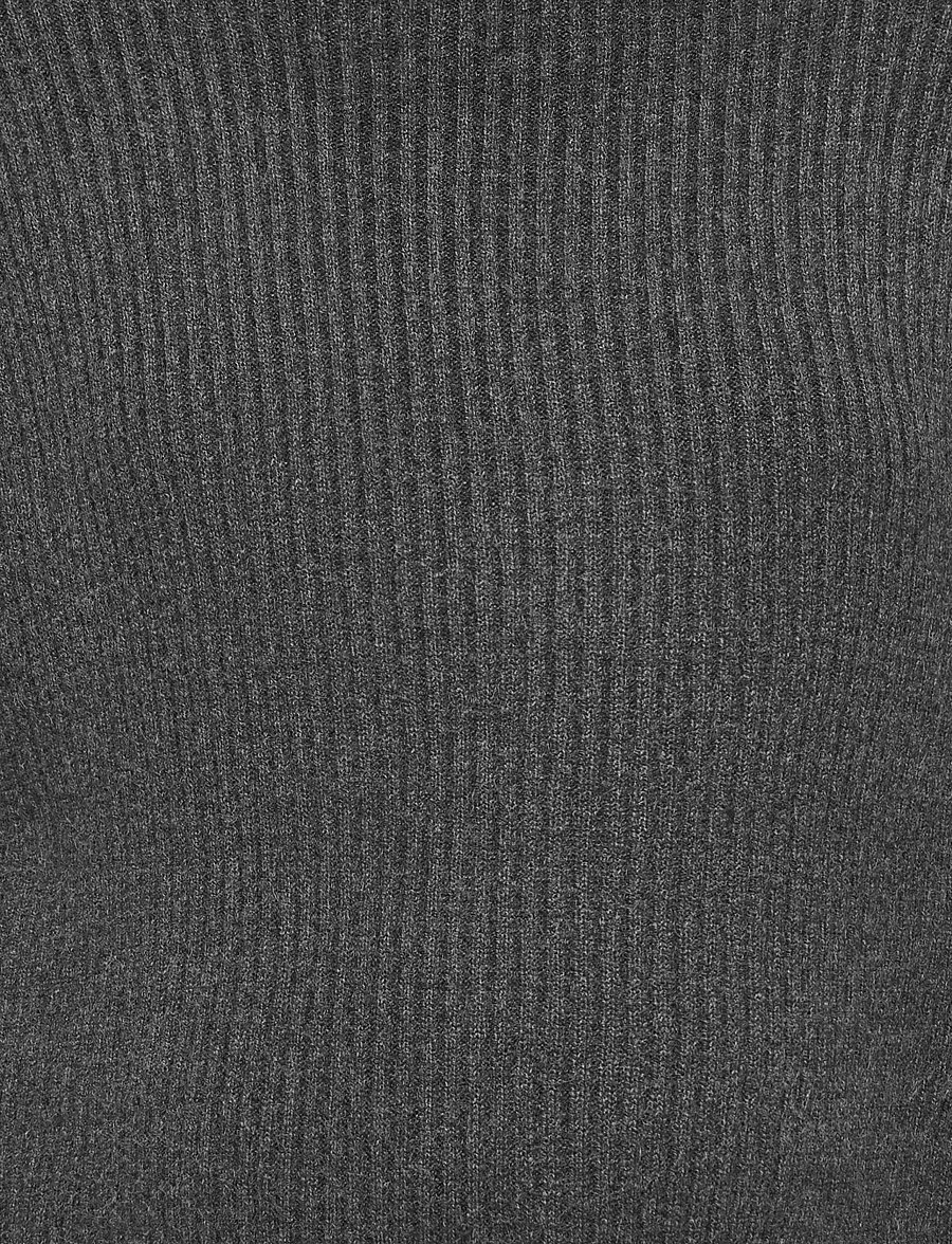 Only Maternity - OLMRIBELLA L/S ROLL NECK KNT - turtlenecks - dark grey melange - 3