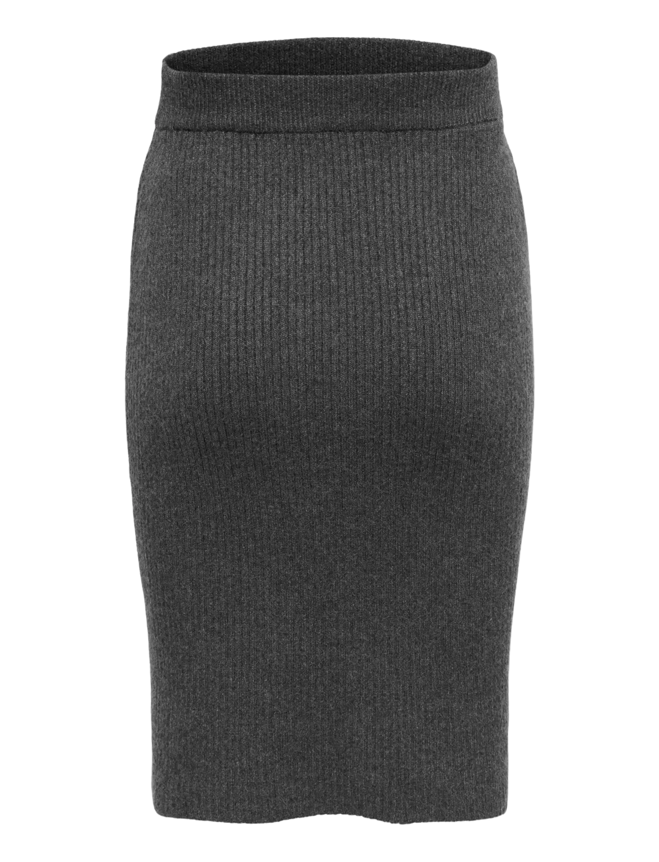Only Maternity - OLMRIBELLA MINI SKIRT KNT - knitted skirts - dark grey melange - 1