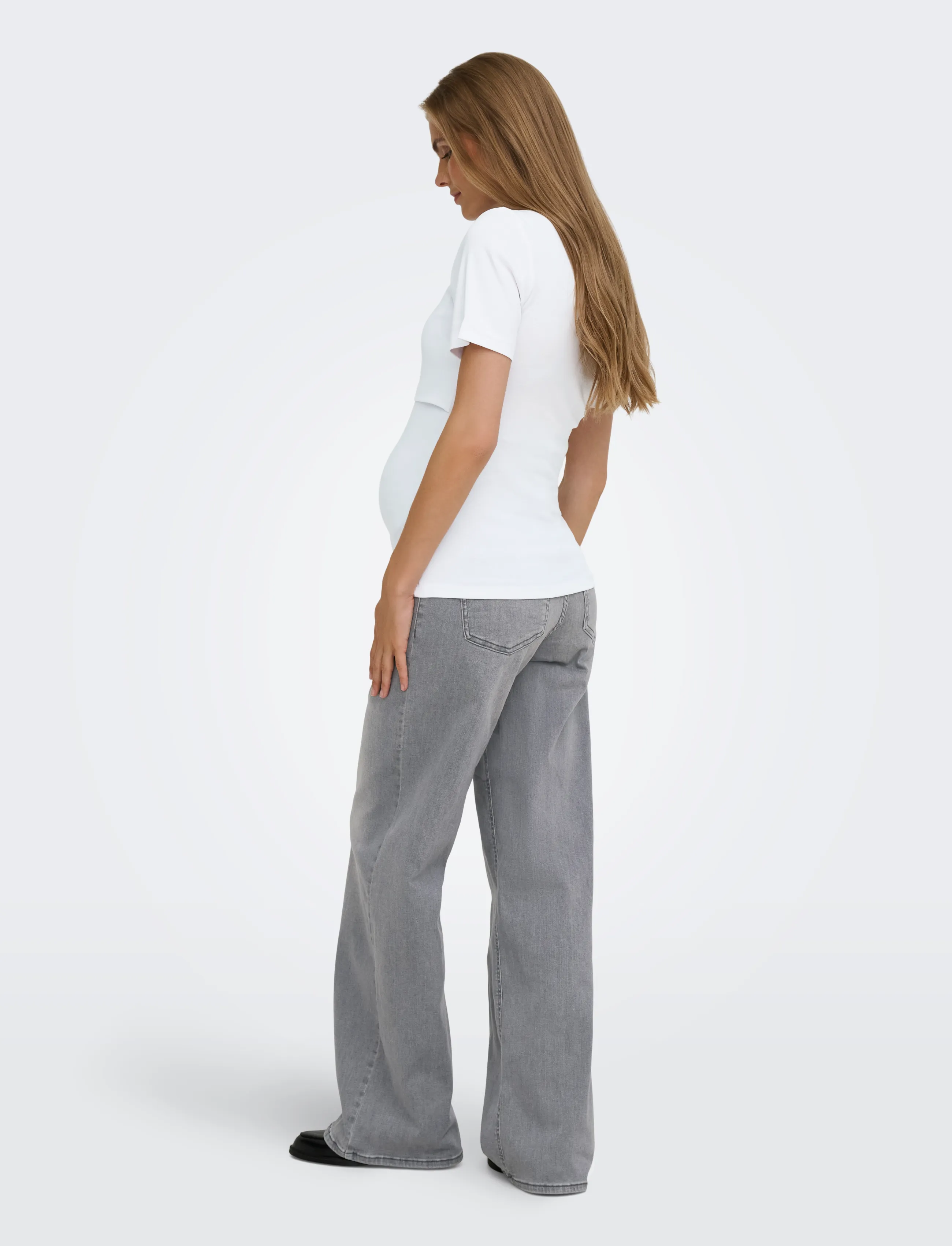 Only Maternity - OLMNIMA SS O-NECK NURSING TOP 2-PACK JRS - oberteile - black - 4