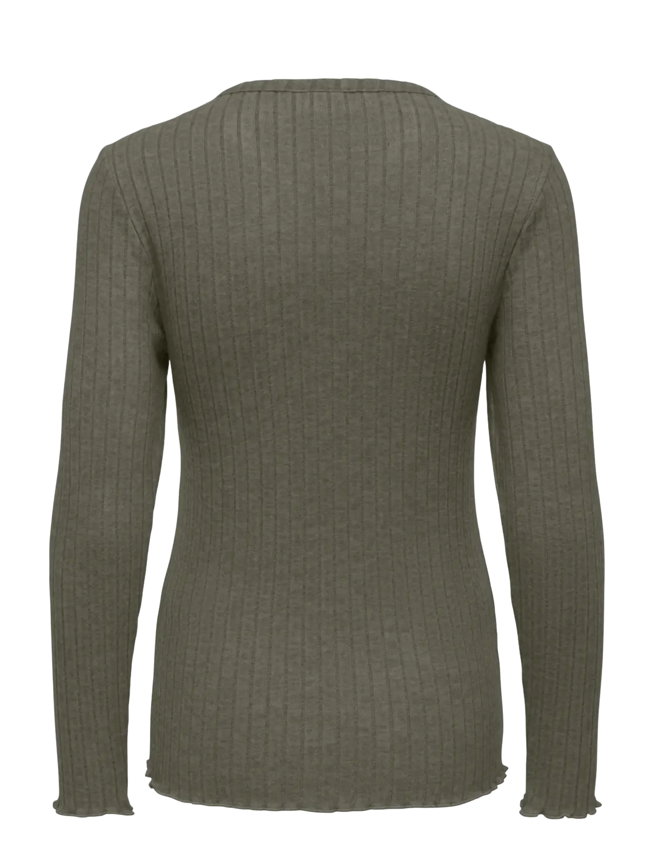 Only Maternity - OLMLOLA L/S V-NECK BTN RIB TOP JRS - smokey olive - 1