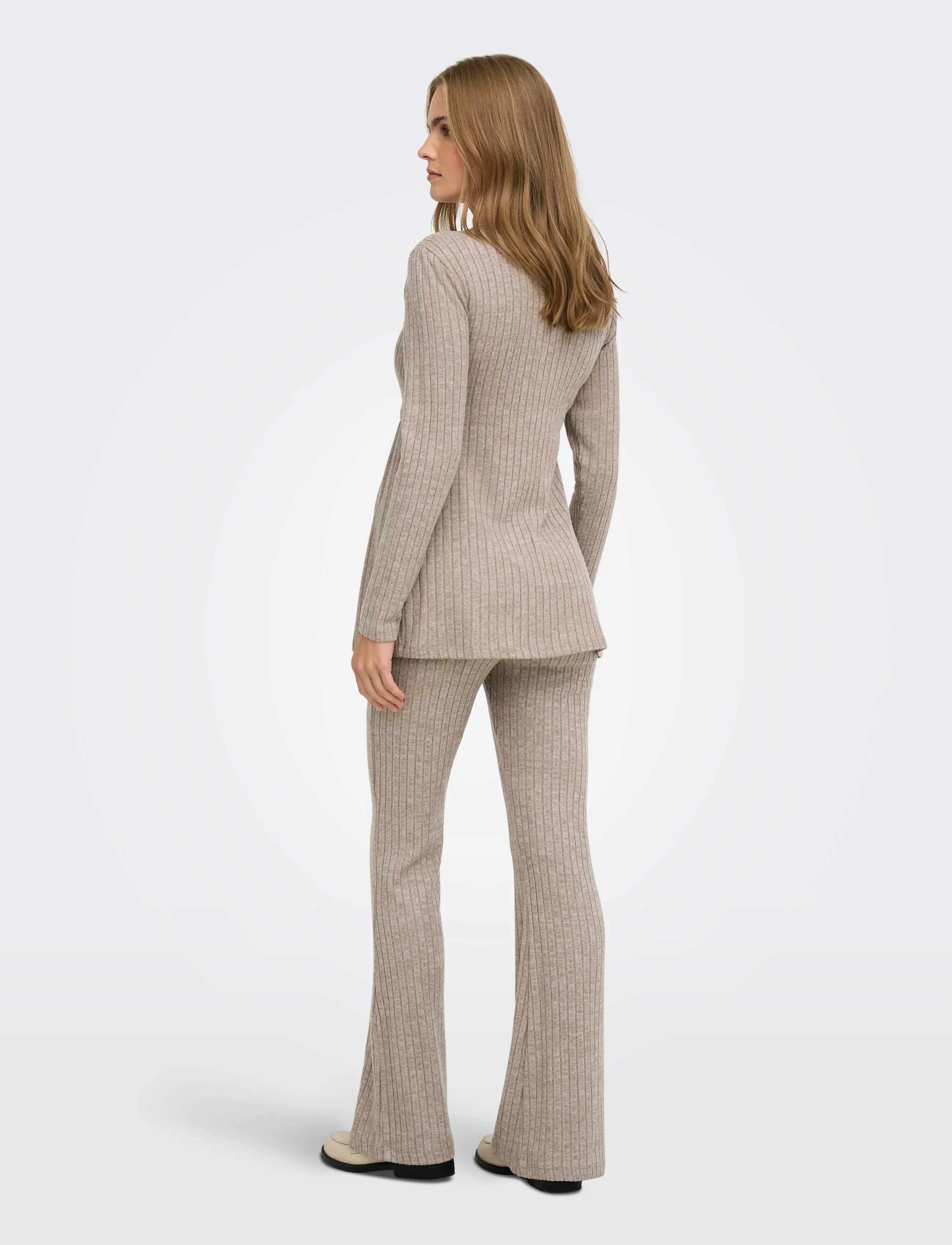 Only Maternity - OLMLOLA FLARED RIB PANT JRS - lowest prices - mocha meringue - 4
