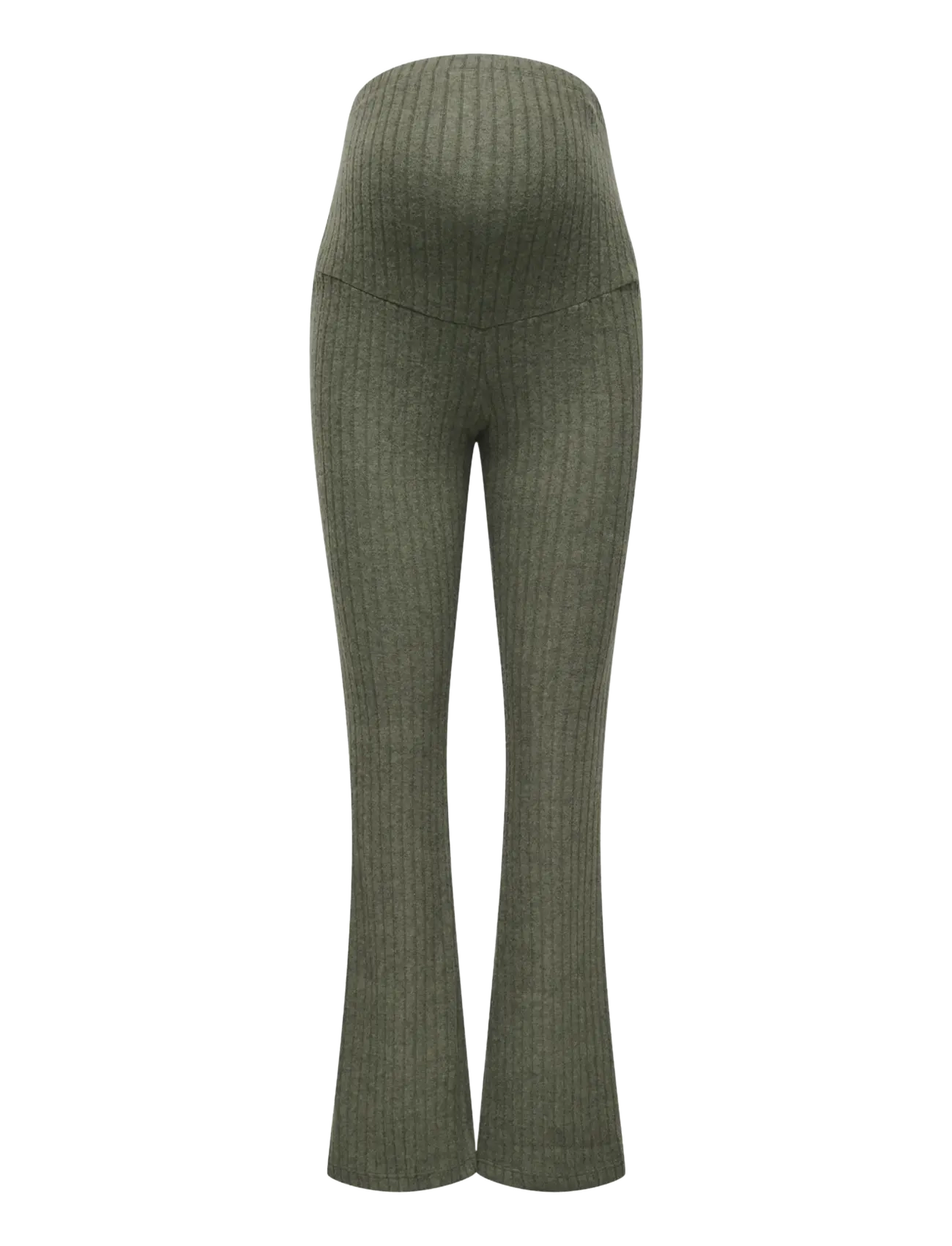 Only Maternity OLMLOLA FLARED RIB PANT JRS - Bukser - SMOKEY OLIVE / khaki/green