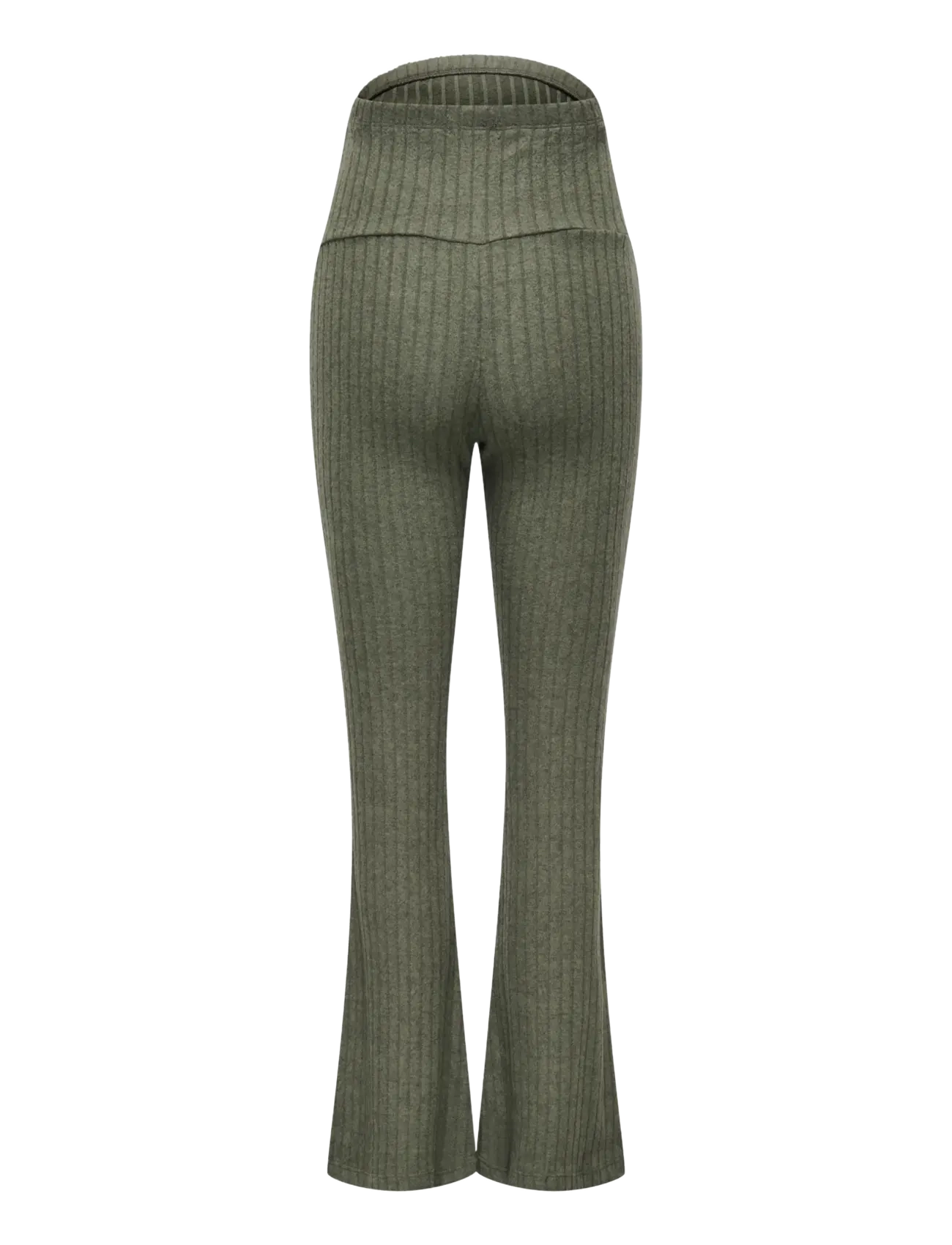 Only Maternity - OLMLOLA FLARED RIB PANT JRS - flare bukser - smokey olive - 1