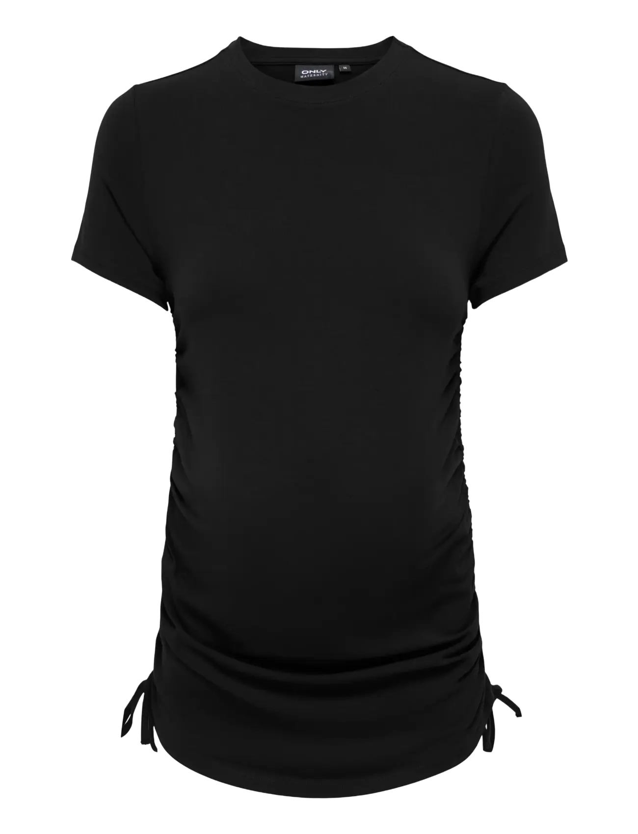 Only Maternity Olmlovely S/S O-Neck String Topjrs, XL, T-shirts & Oberteile, Schwarz - Short-sleeved, Frauen