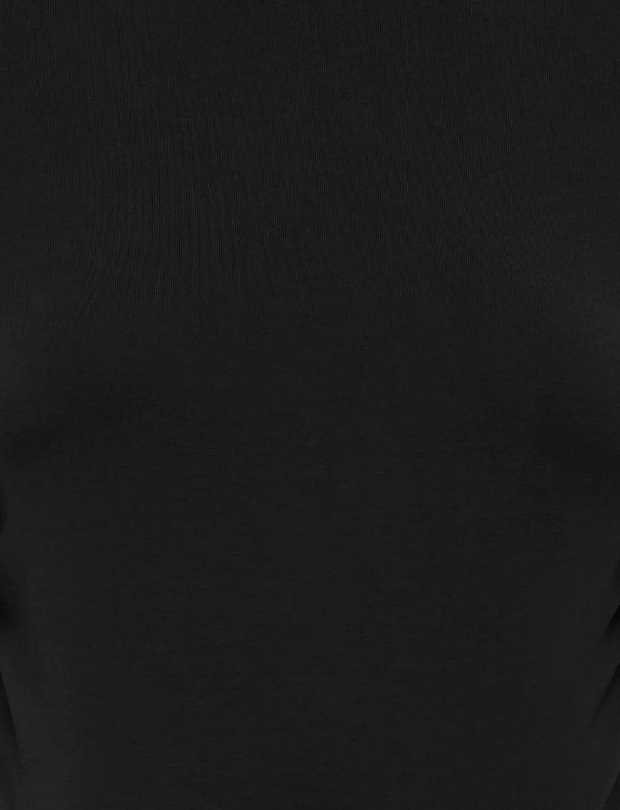 Only Maternity - OLMLOVELY S/S O-NECK STRING TOPJRS - black - 3