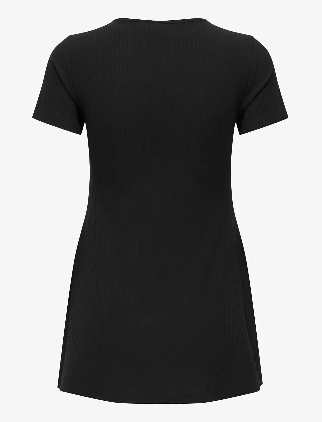 Only Maternity - OLMMALAYA BASE SS O-NECK NURSING TOP JRS - overdele - black - 1
