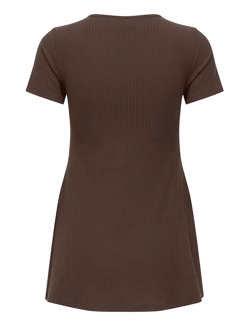 Only Maternity - OLMMALAYA BASE SS O-NECK NURSING TOP JRS - oberteile - bracken - 1