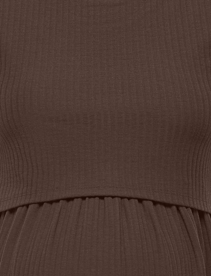 Only Maternity - OLMMALAYA BASE SS O-NECK NURSING TOP JRS - oberteile - bracken - 4