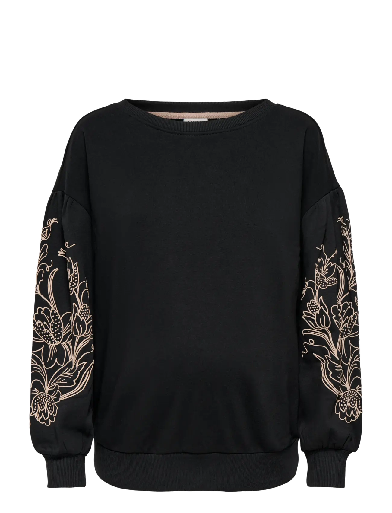 Only Maternity OLMDEBORAH L/S BOATNECK SWEAT JRS - Inspiration - BLACK / black