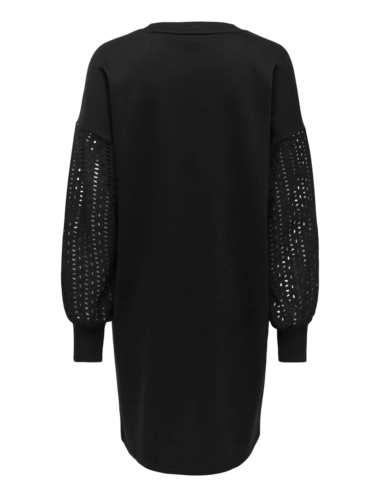 Only Maternity - OLMDONNA L/S MIX O-NECK MINI DRESS JRS - black - 1