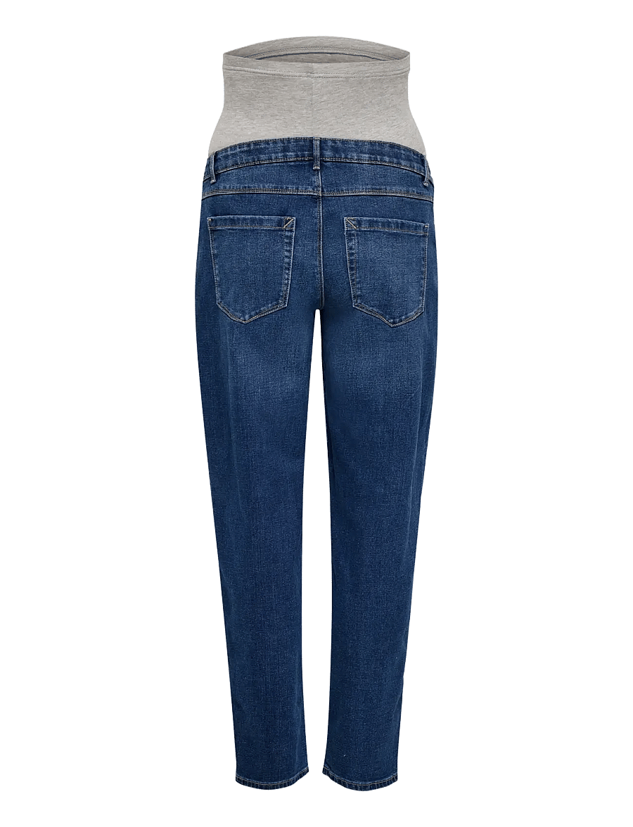 Only Maternity - OLMSNOW BARREL DNM PIM - barrel jeans - dark blue denim - 2