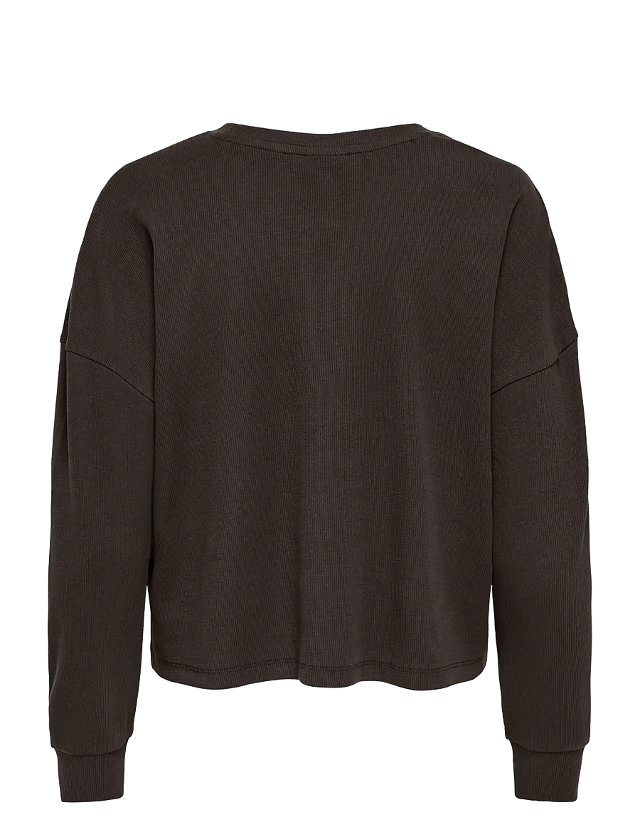 Only Maternity - OLMDURIA L/S O-NECK TOP JRS - coffee bean - 1