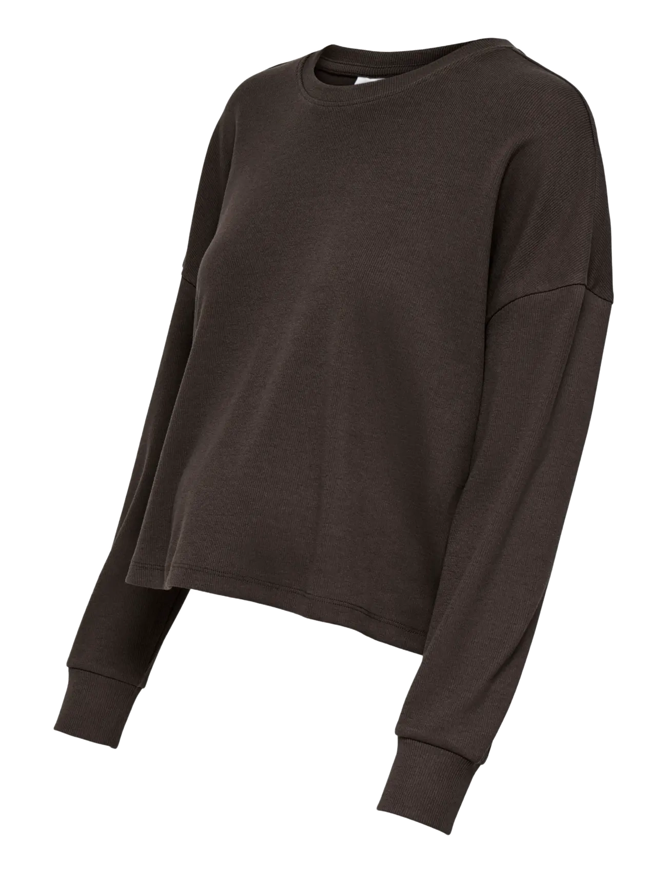 Only Maternity - OLMDURIA L/S O-NECK TOP JRS - coffee bean - 2