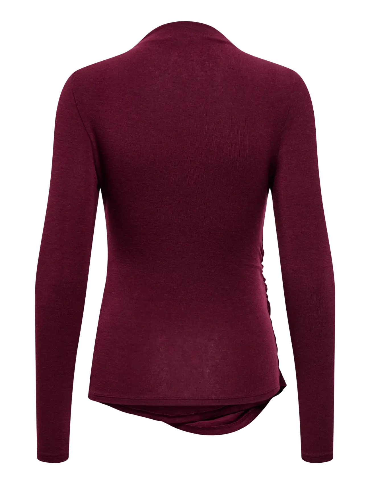 Only Maternity - OLMLAMOUR L/S RUCHING NURSING TOP JRS - oberteile - winetasting - 1