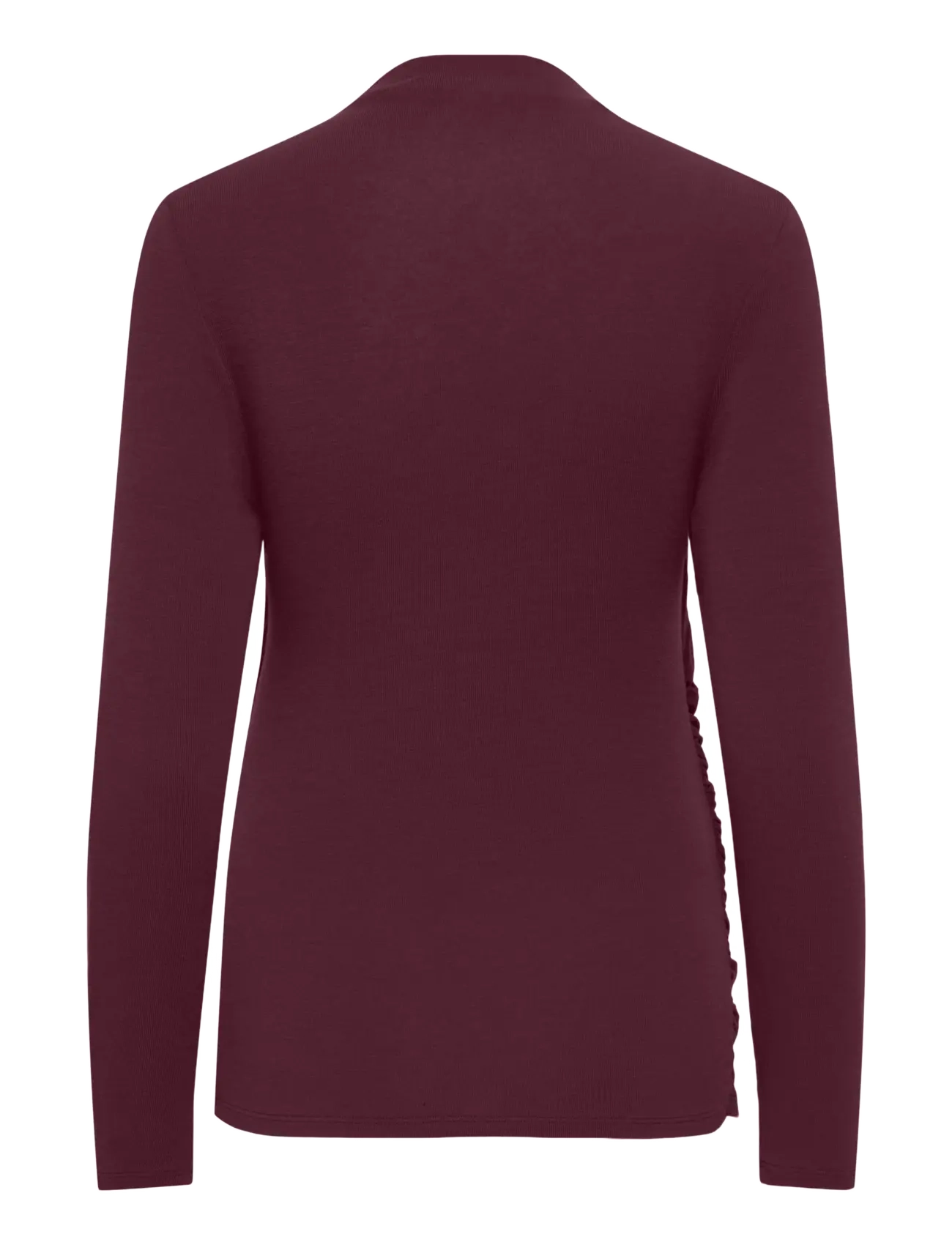 Only Maternity - OLMLAMOUR L/S RUCHING NURSING TOP JRS - winetasting - 1