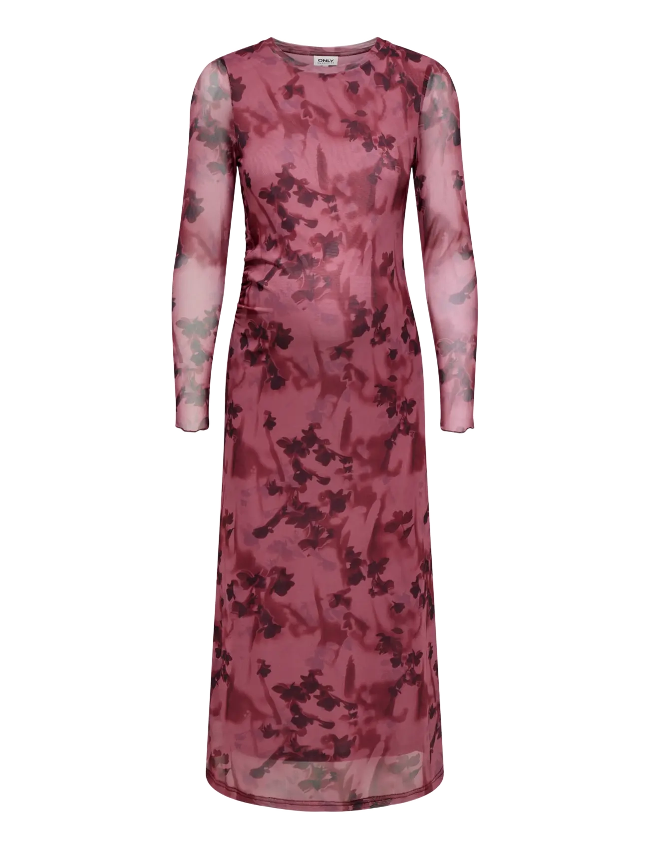 Only Maternity - OLMJUNGLE L/S O-NECK MIDAXI DRESS JRS - rumba red - 1