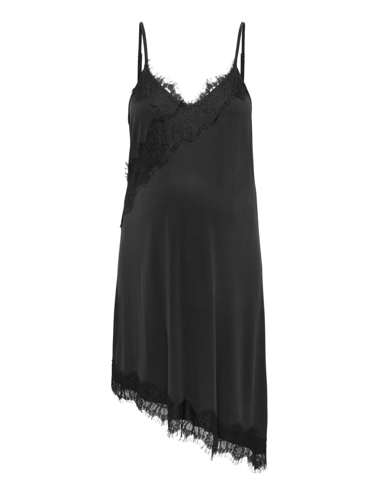 Only Maternity OLMFREE LACE SINGLET  MINI DRESS JRS - Fashion Trends - BLACK / black