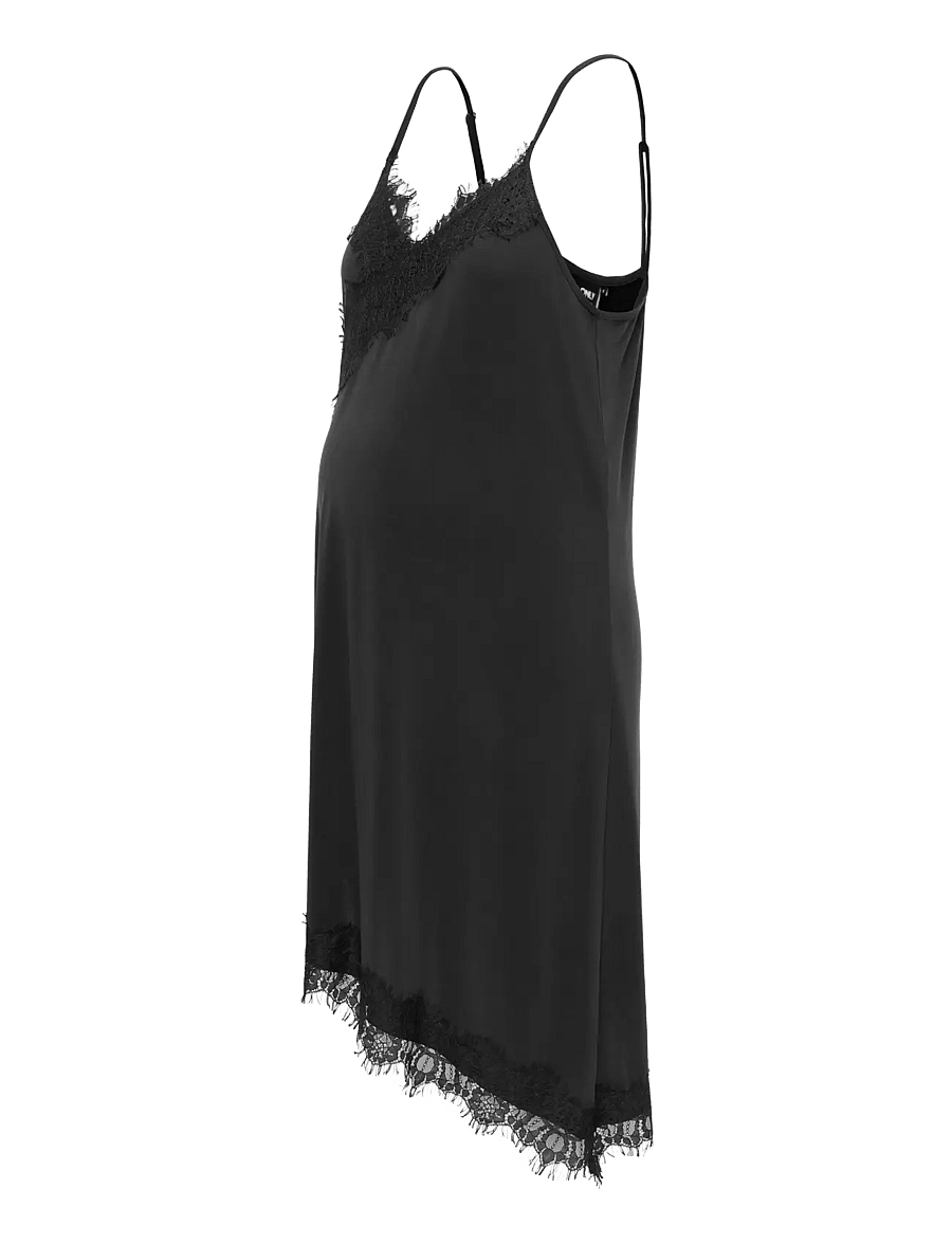 Only Maternity - OLMFREE LACE SINGLET MINI DRESS JRS - black - 2