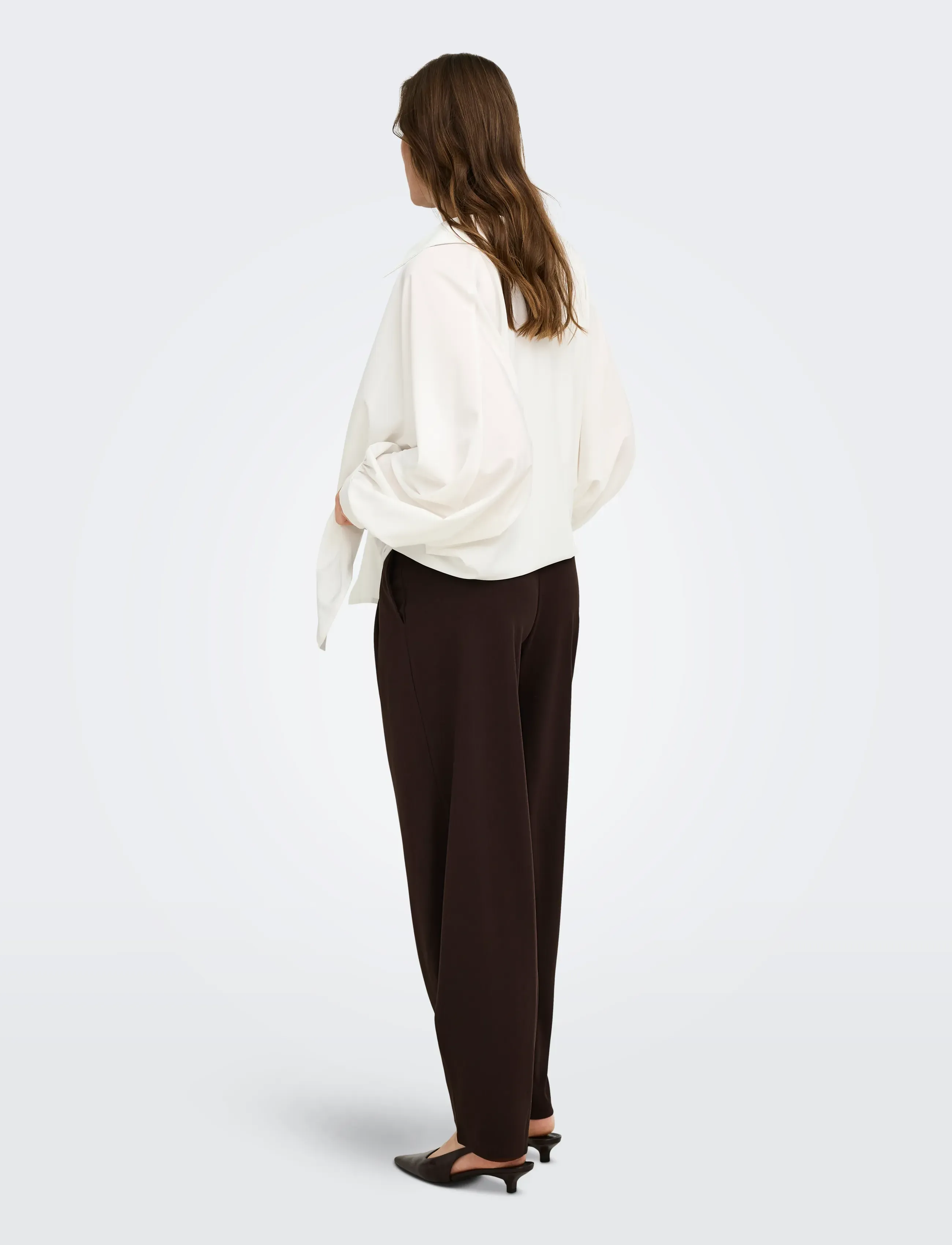 Only Maternity - OLMBANG BARREL O/B PANT JRS - barrel trousers - coffee bean - 4