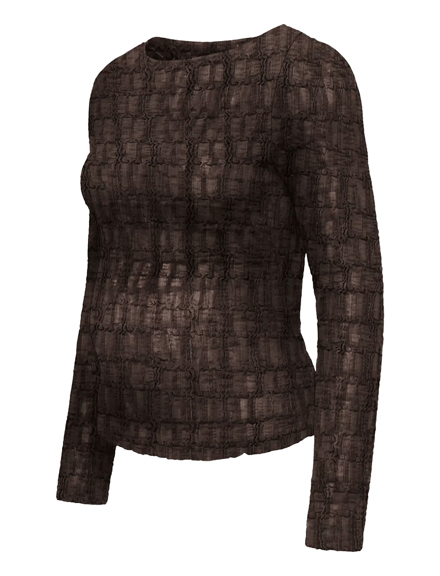 Only Maternity - OLMJADE L/S BOATNECK TOP JRS - coffee bean - 2