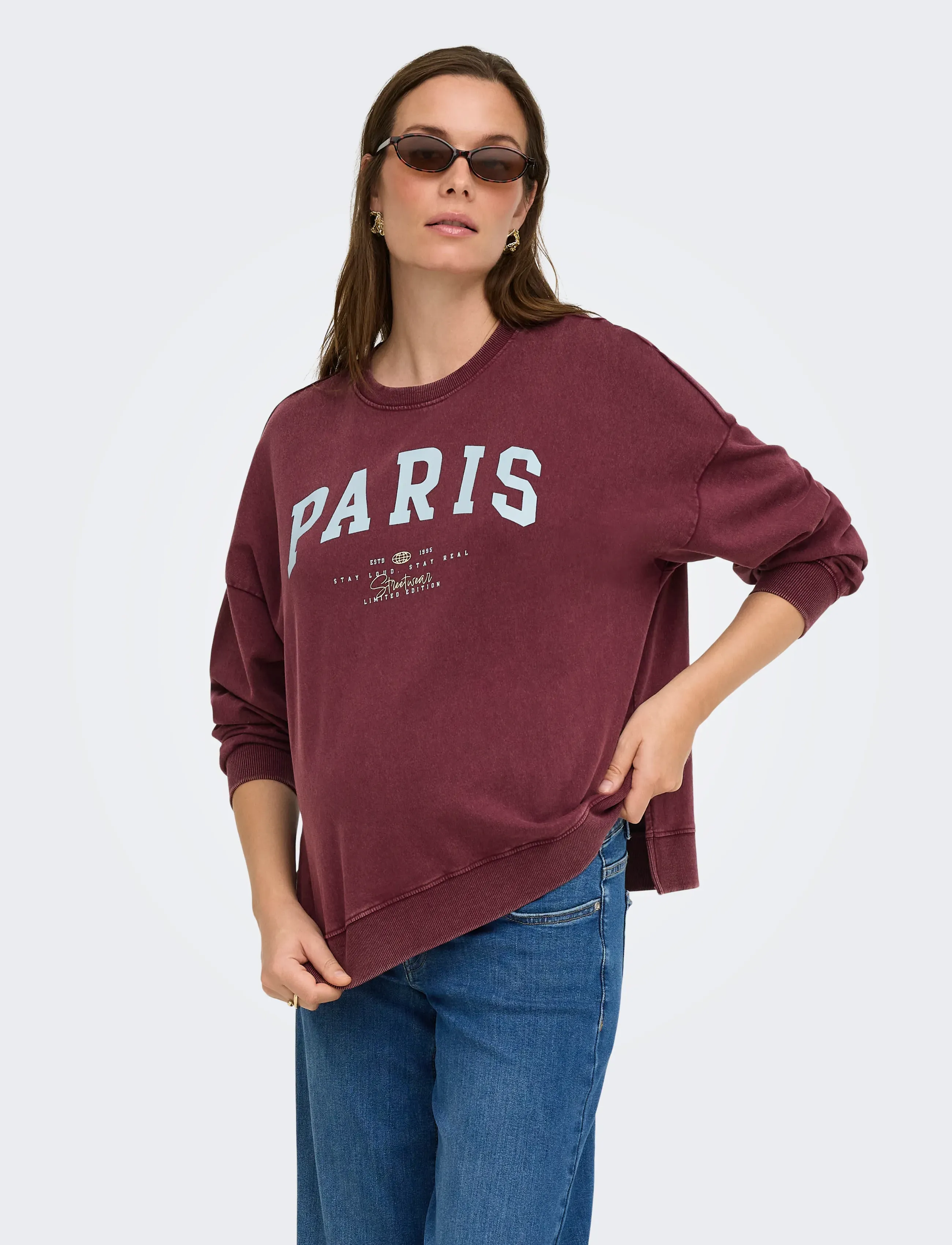 Only Maternity - OLMEMELIE L/S O-NECK SLIZ SWT JRS - laveste priser - fig - 0