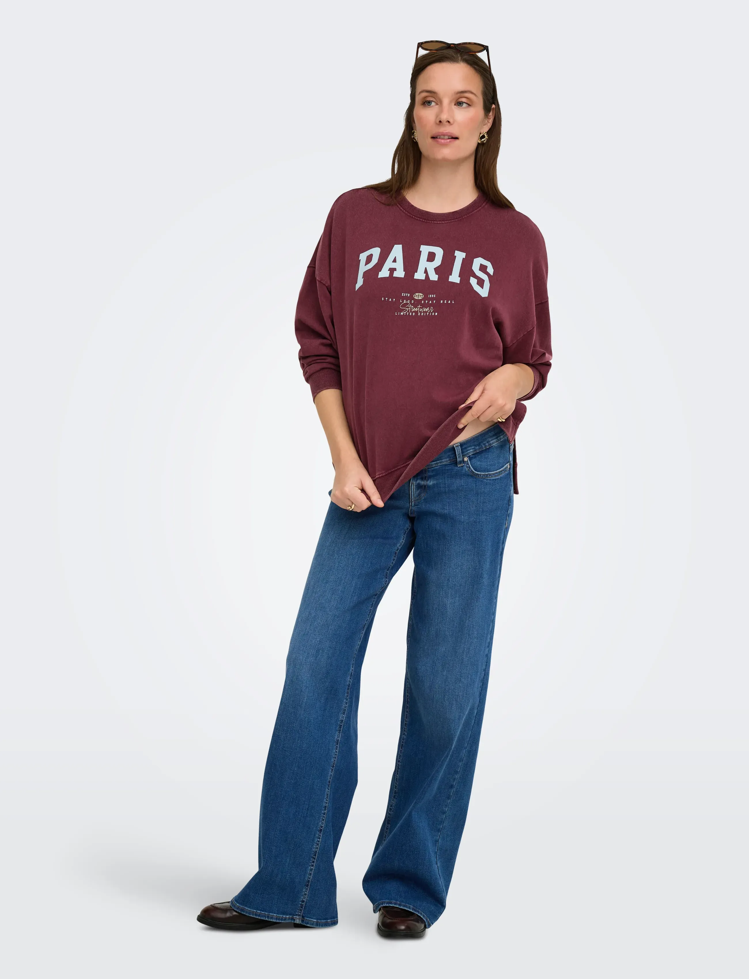 Only Maternity - OLMEMELIE L/S O-NECK SLIZ SWT JRS - laveste priser - fig - 5