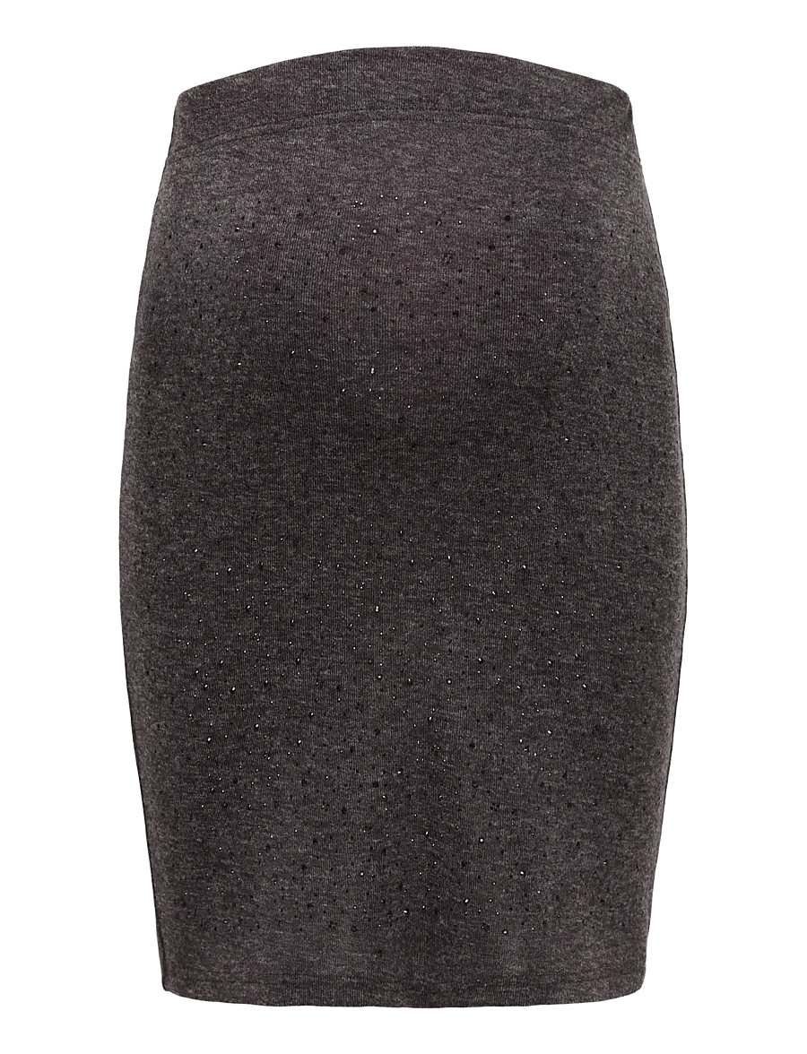 Only Maternity - OLMAMALIE EMBELLISH HW MINI SKIRT JRS - black coffee - 1