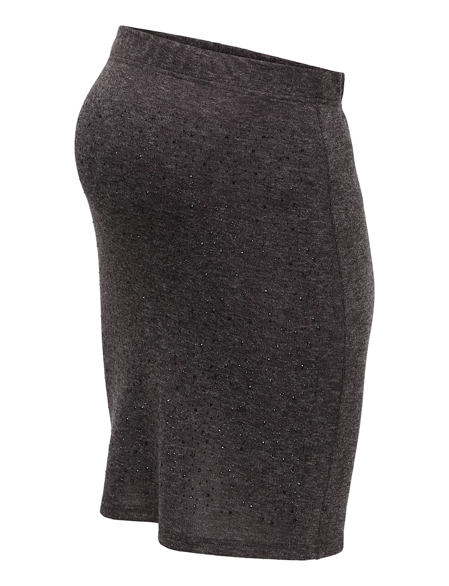 Only Maternity - OLMAMALIE EMBELLISH HW MINI SKIRT JRS - black coffee - 3