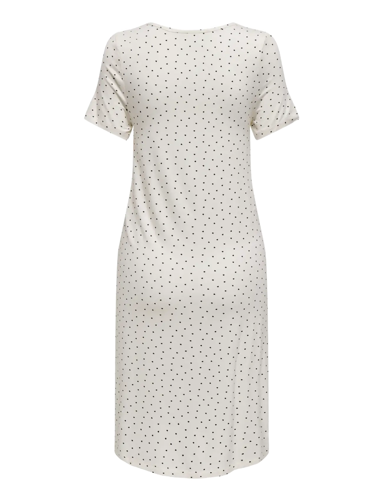 Only Maternity - OLMNINA SS ONECK PLACKET MIDI DRESS JRS - t-shirtkjoler - cloud dancer - 1