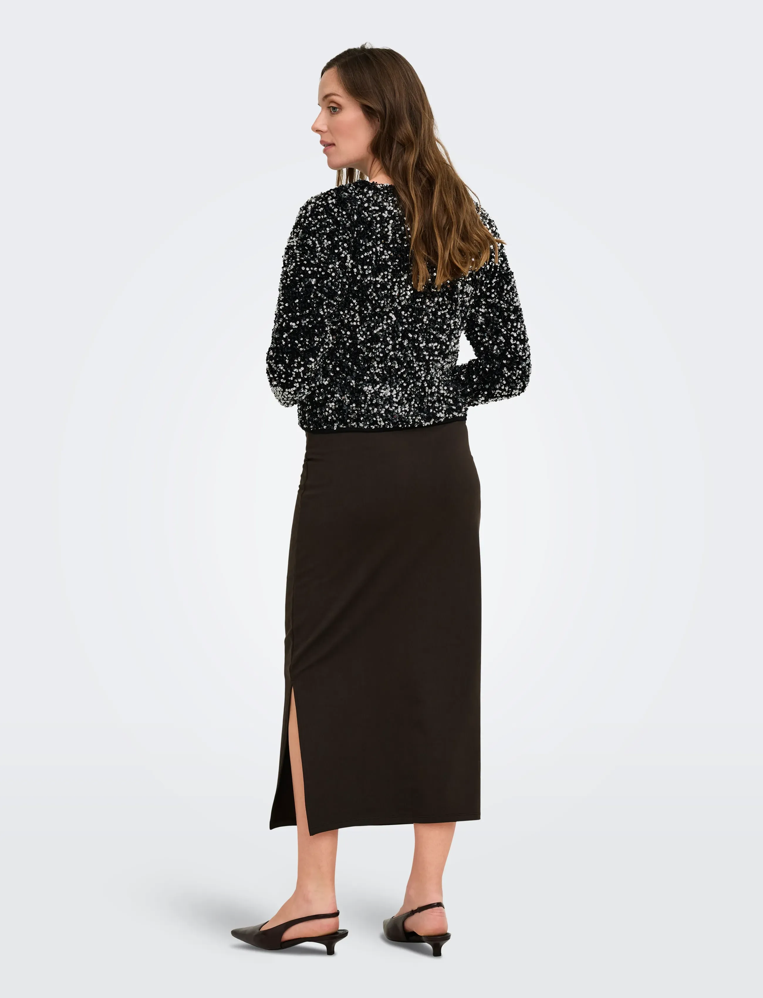 Only Maternity - OLMDAIZA PALI L/S BOATNECK TOP JRS - black - 4
