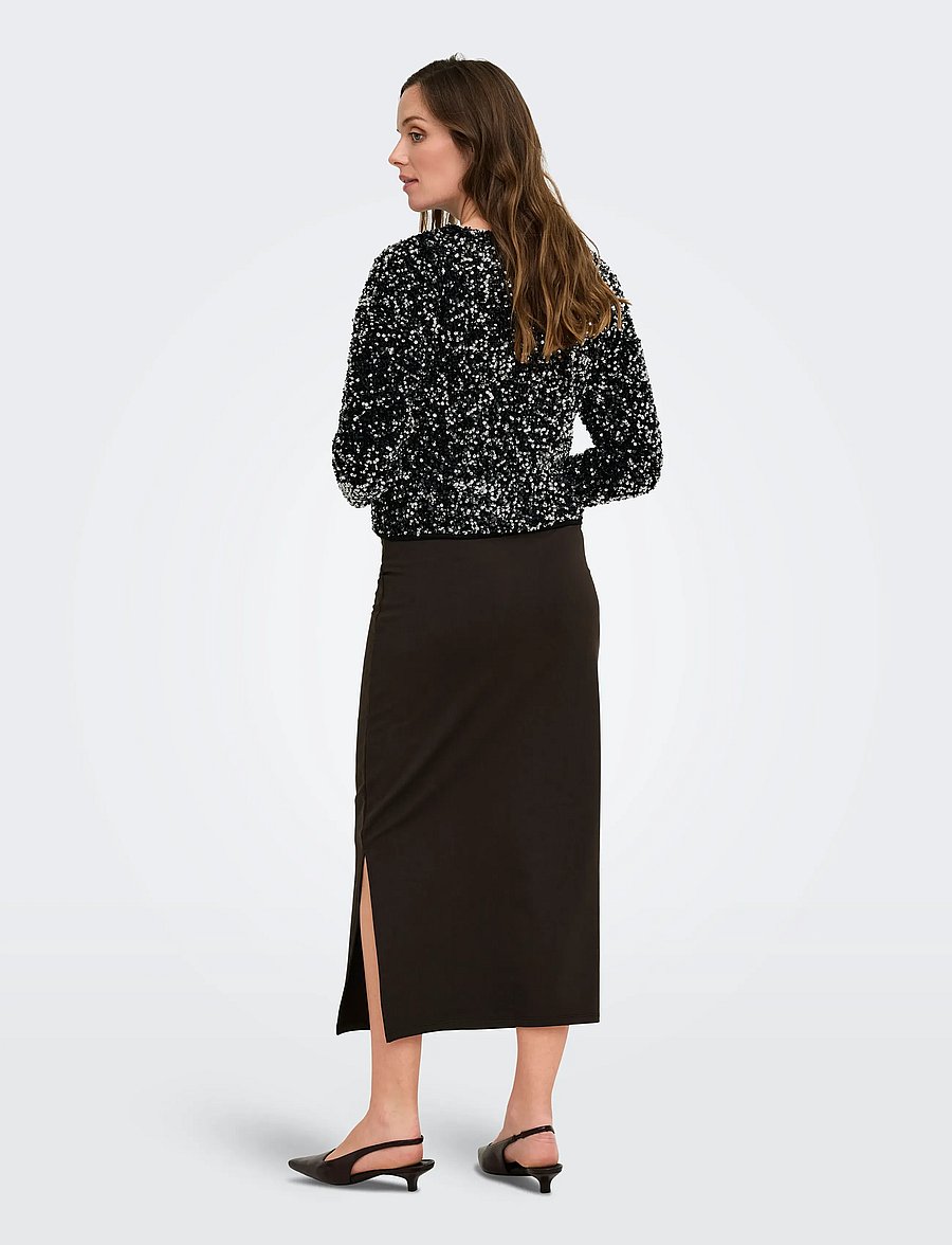 Only Maternity - OLMDAIZA PALI L/S BOATNECK TOP JRS - black - 4
