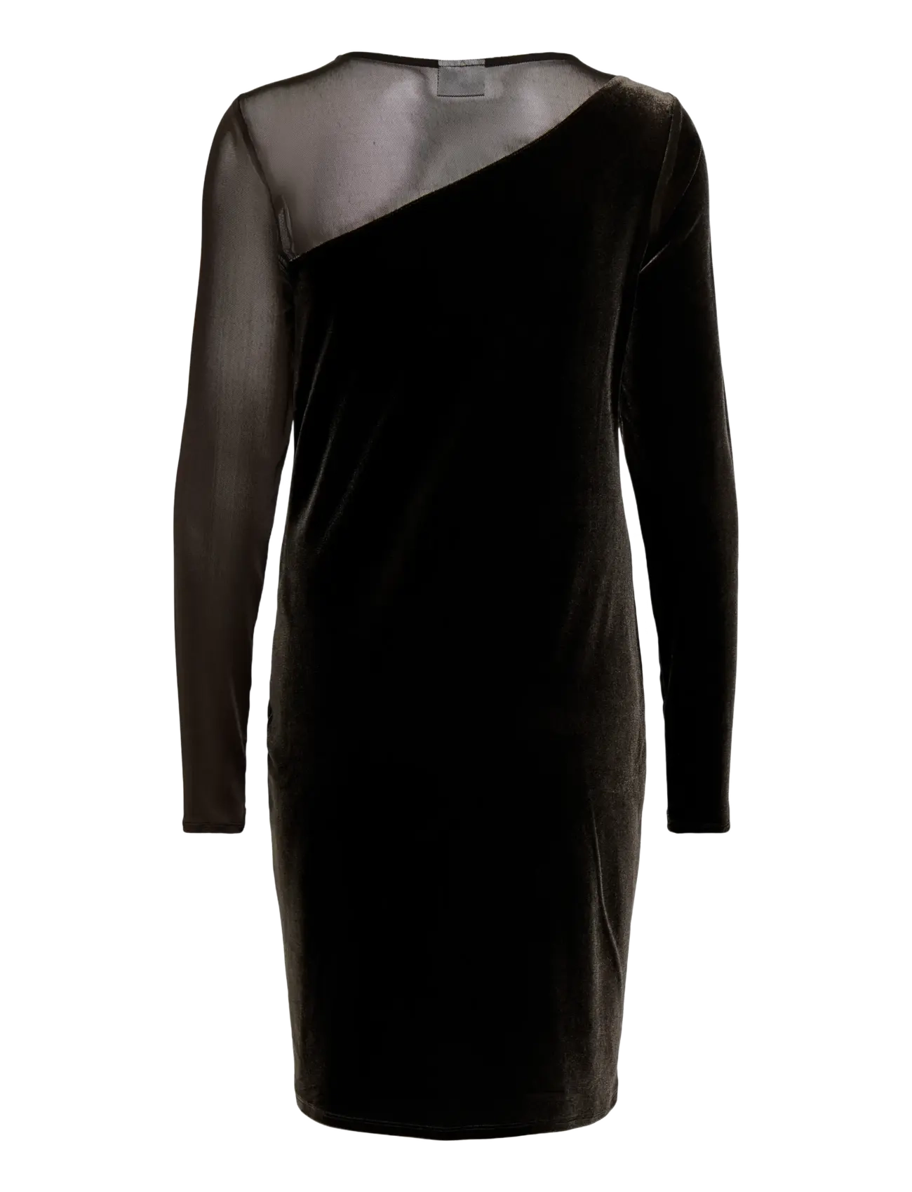 Only Maternity - OLMSMOOTH L/S MESH MIX MINI DRESS JRS - party dresses - chocolate torte - 2