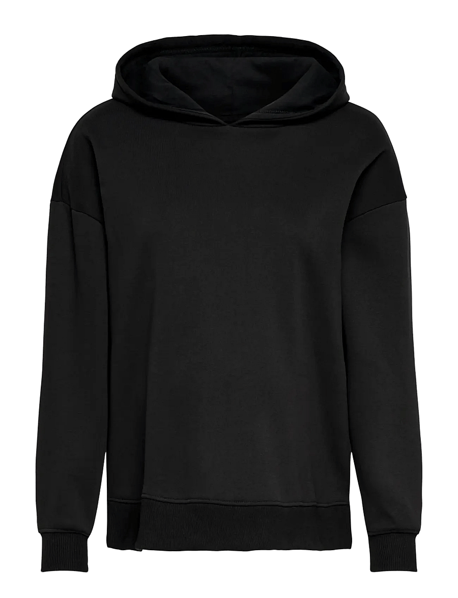 Only Maternity - OLMCOSITA BASE L/S SLIT HOOD SWEAT JRS - kapuzenpullover - black - 0