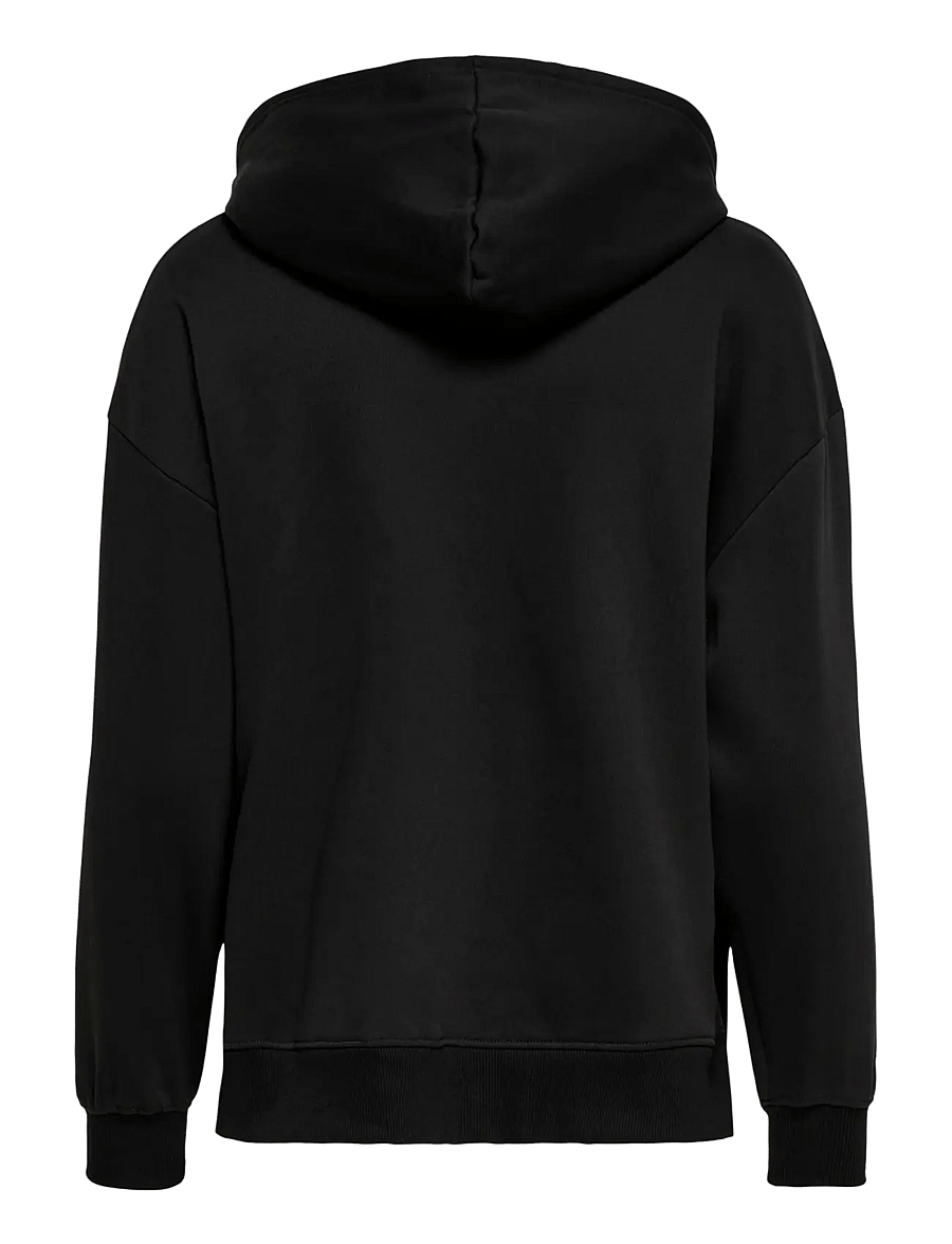 Only Maternity - OLMCOSITA BASE L/S SLIT HOOD SWEAT JRS - kapuzenpullover - black - 1