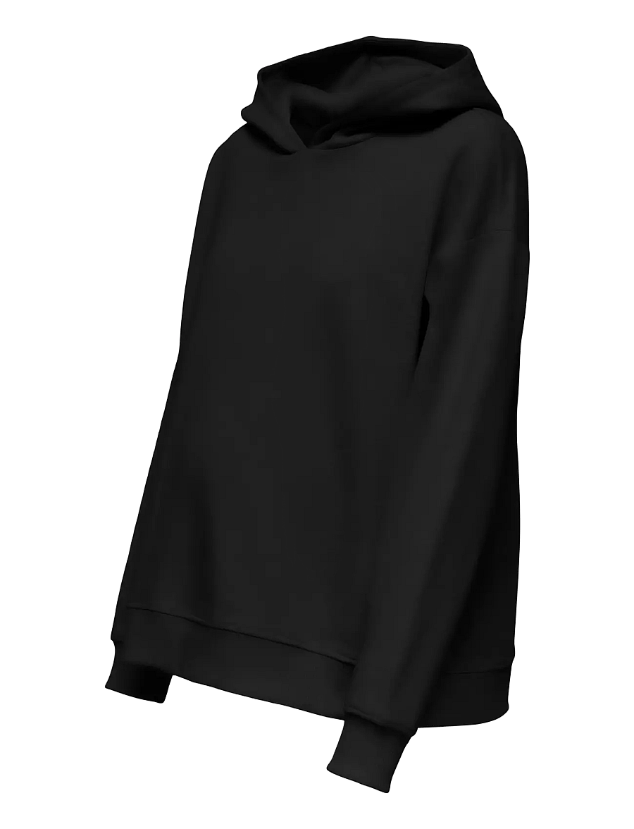 Only Maternity - OLMCOSITA BASE L/S SLIT HOOD SWEAT JRS - kapuzenpullover - black - 2