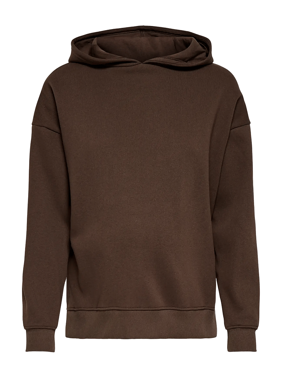 Only Maternity - OLMCOSITA BASE L/S SLIT HOOD SWEAT JRS - hoodies - coffee bean - 0
