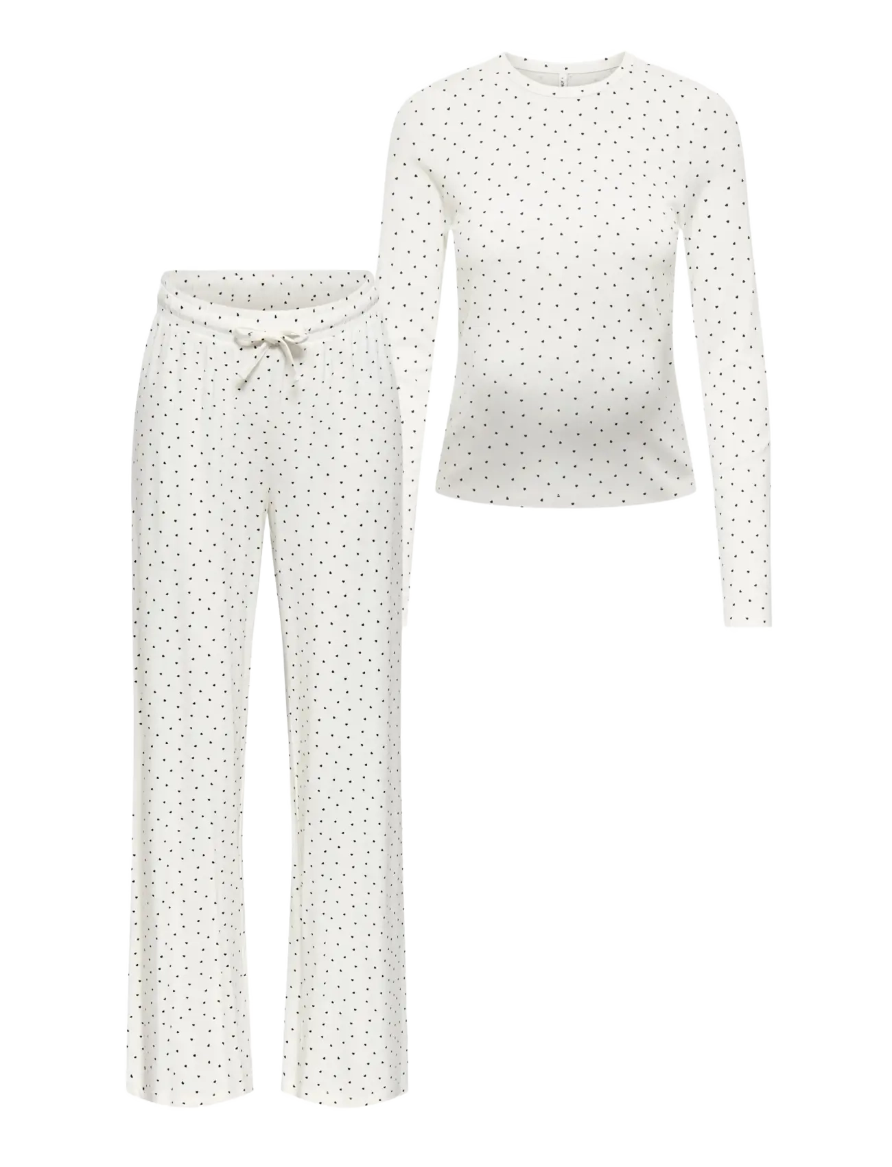 Only Maternity OLMNINA LS AOP TOP/U/B PANT SET JRS - Pidžaamad - CLOUD DANCER / white